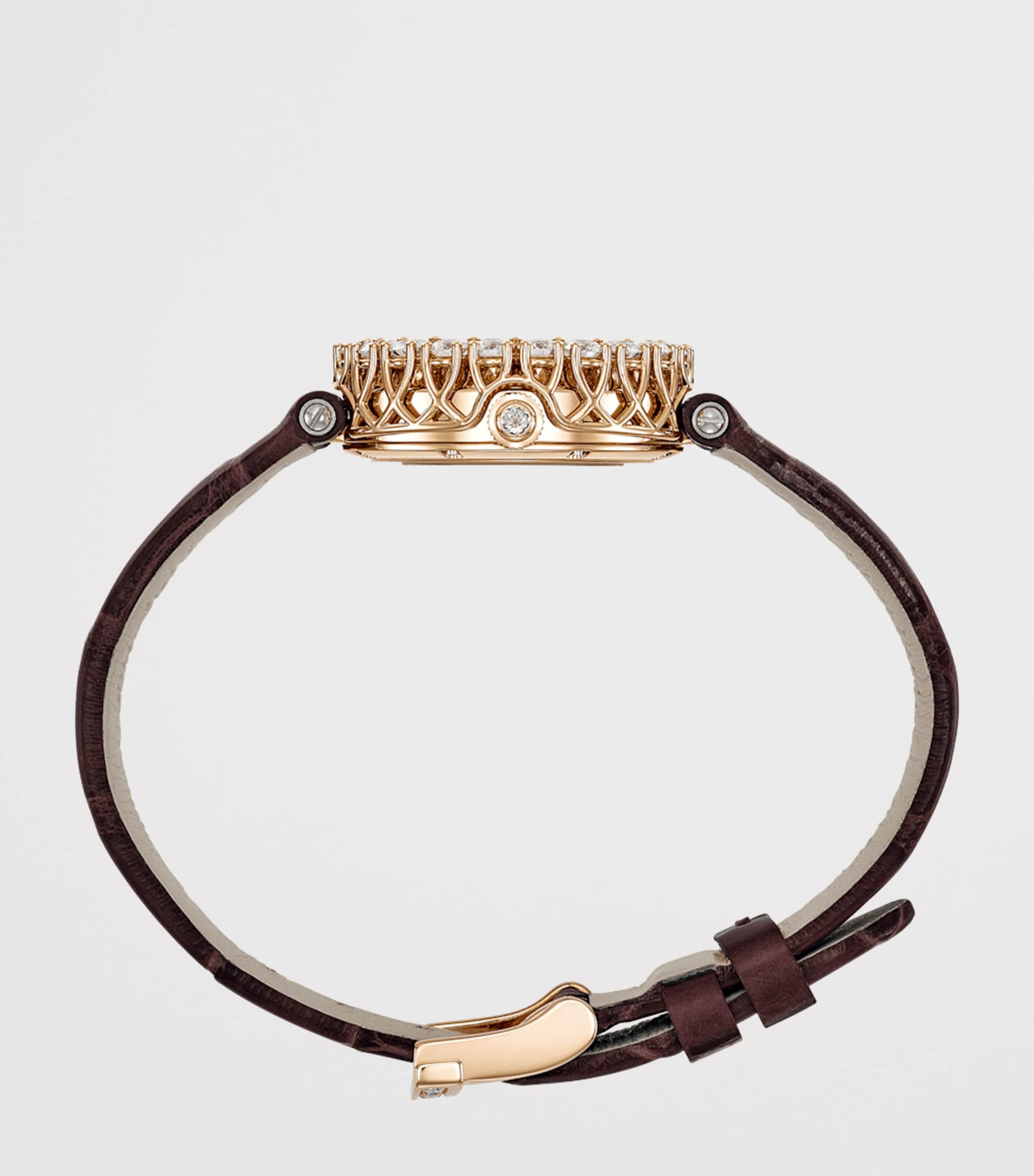 Rose Gold, Diamond and Tiger's Eye L'Heure du Diamant Watch 26mm 18K ROSE GOLD Image 3