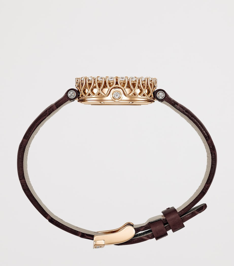 Rose Gold, Diamond and Tiger's Eye L'Heure du Diamant Watch 26mm 18K ROSE GOLD Image 3