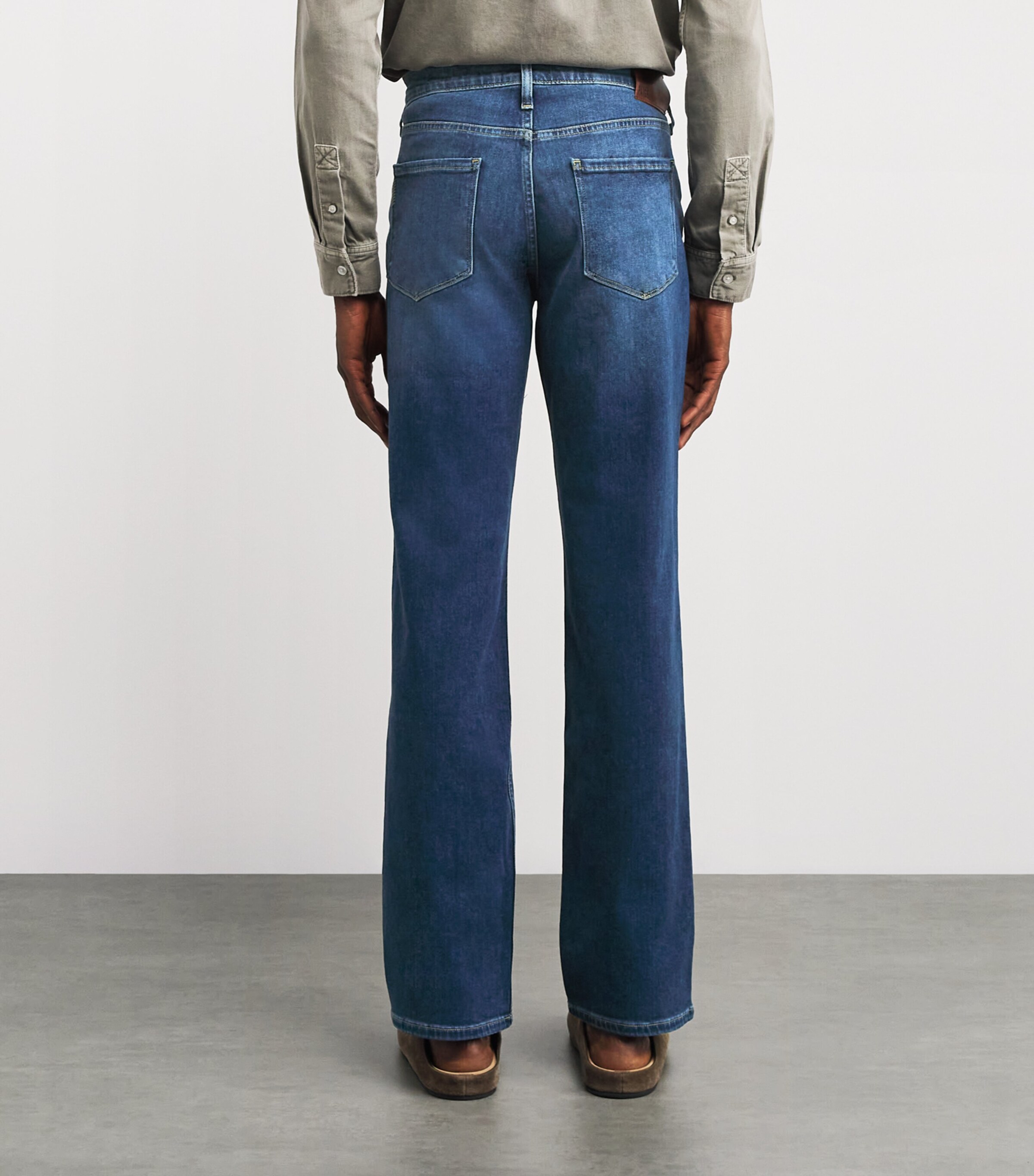 PAIGE Mens Transcend Vintage Doheny Straight Jeans Carnell Image 4