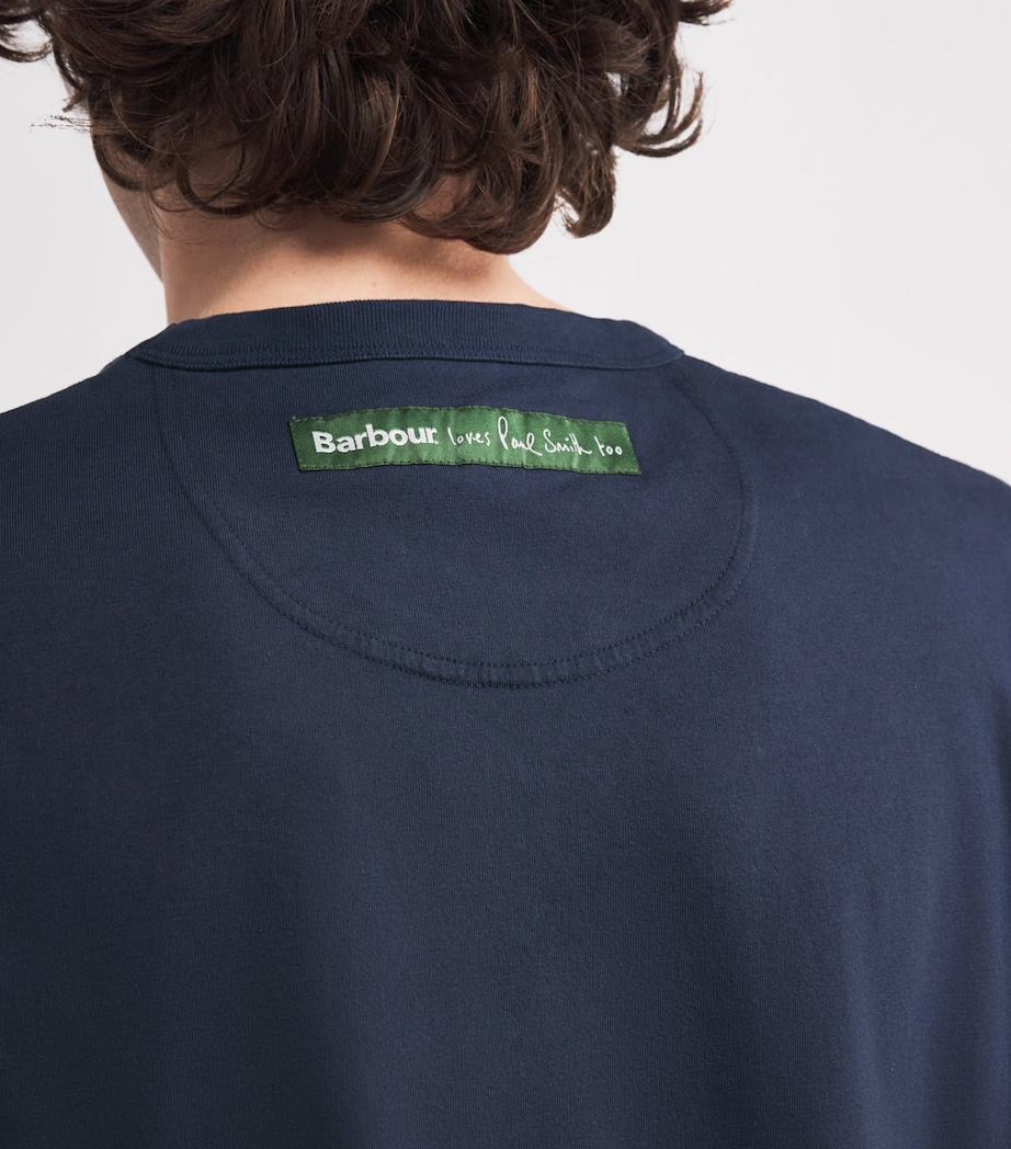 x Paul Smith Cotton Wax Tin T-Shirt CHAMPION BLUE Image 6