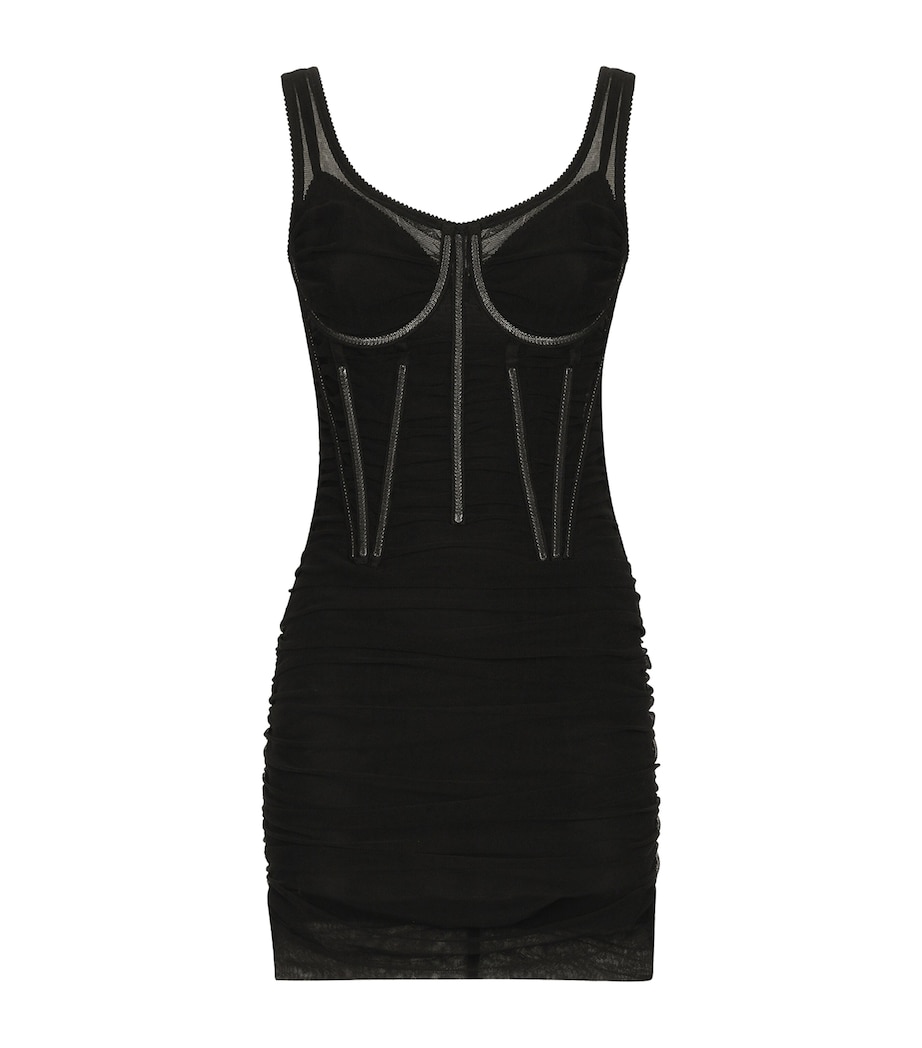 Corset Mini Dress N0000-BLACK Image 1