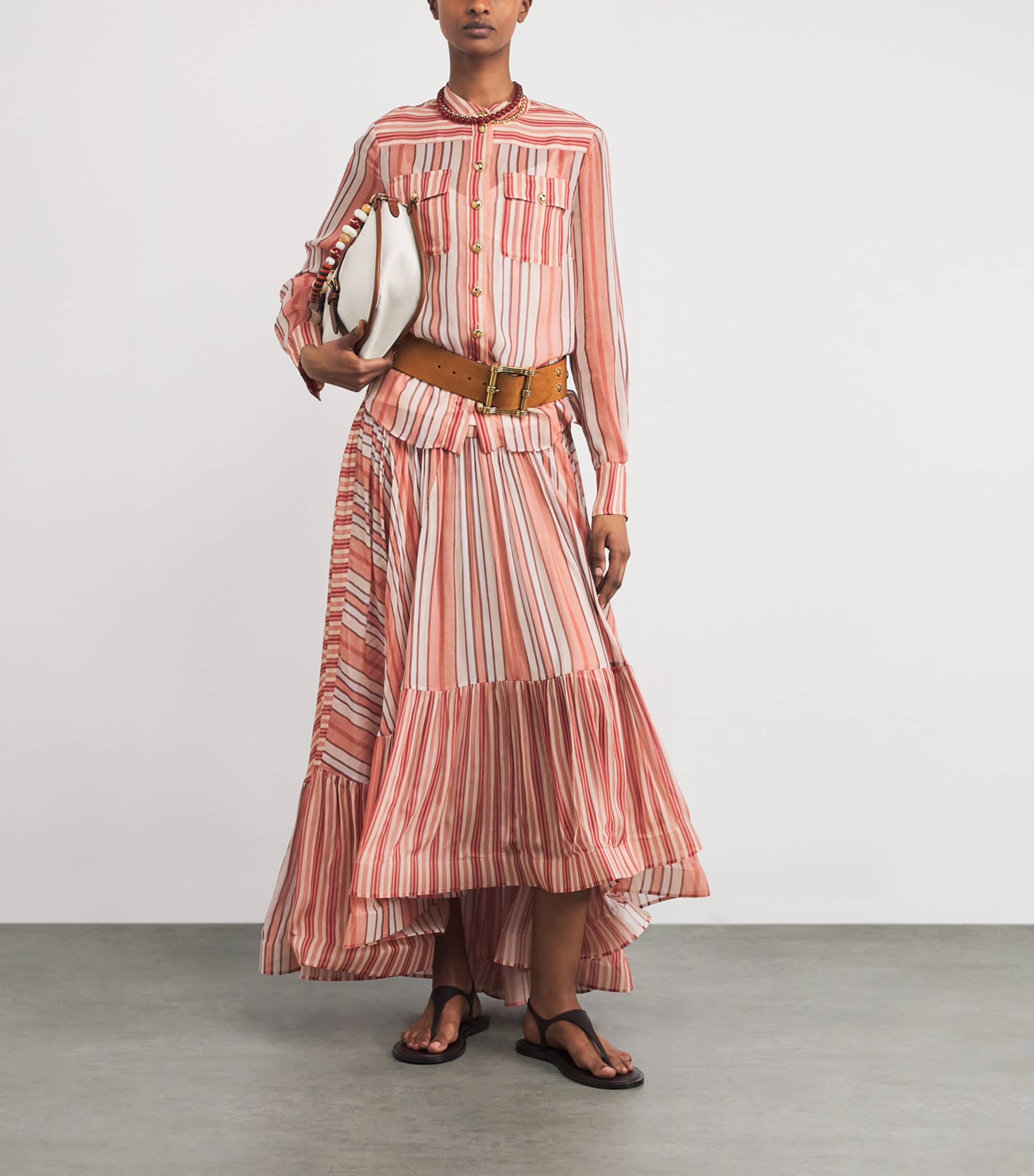 Rebellion Bohemian Stripe Shirt REST RED STRIPE Image 2