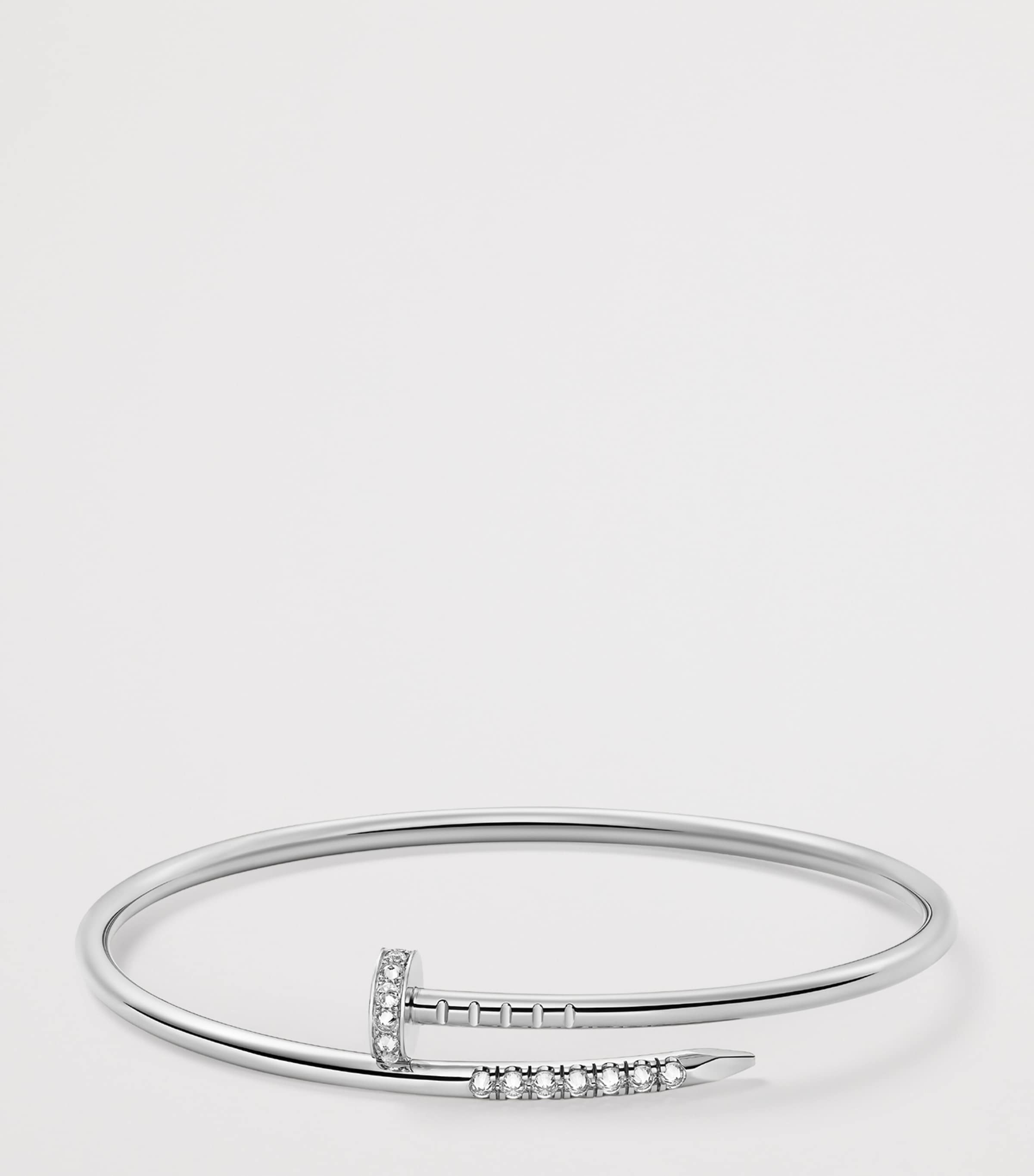 Small White Gold and Diamond Juste Un Clou Bracelet WHITE GOLD Image 3
