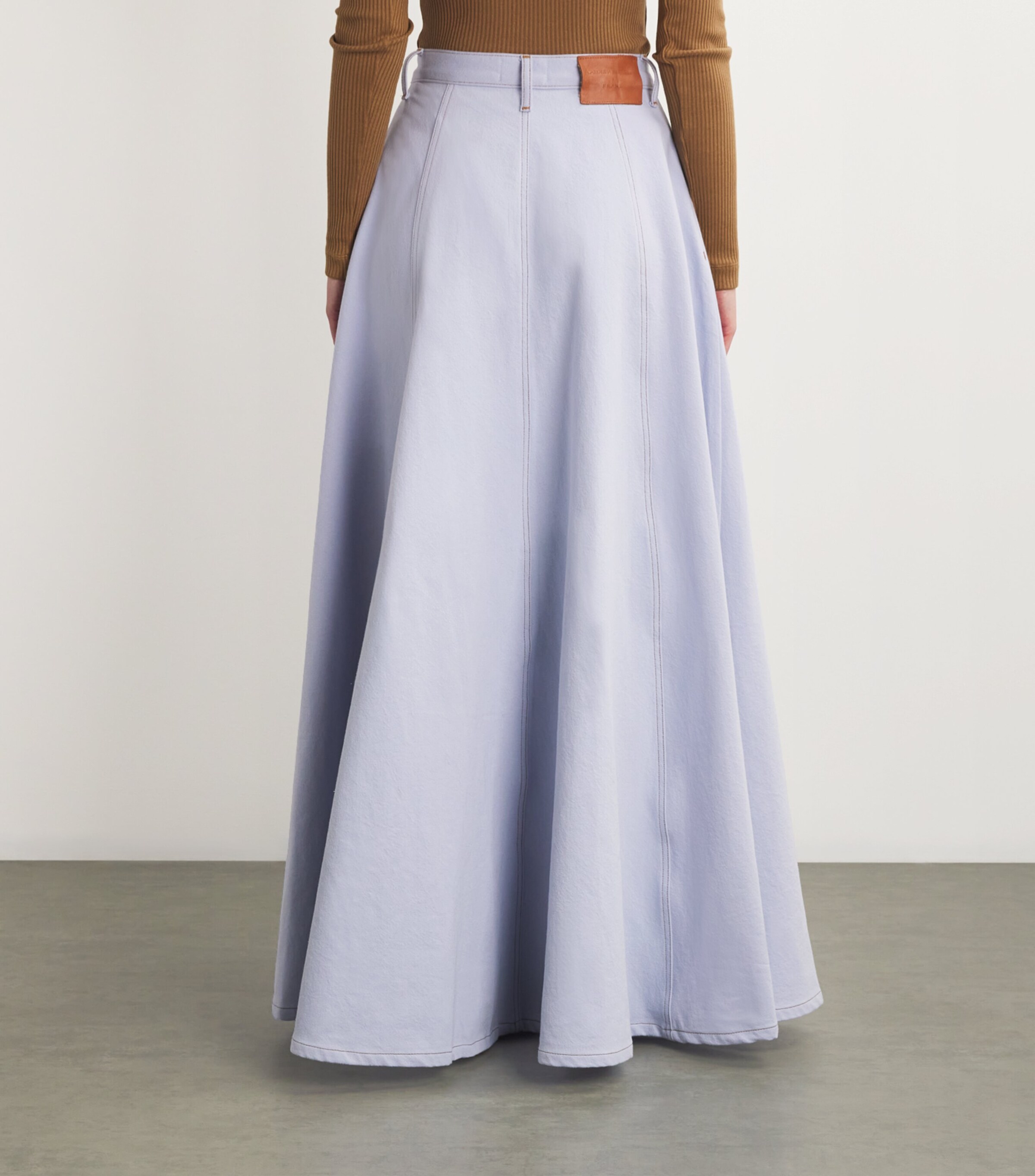 FRAME Blue x Carolina Herrera Denim Maxi Skirt | Harrods US