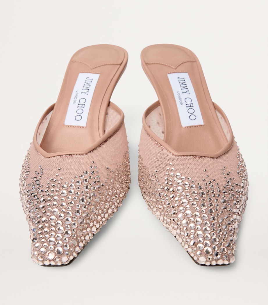 Vivi 65 Mesh Embellished Mules BALLET PINK/BALLET P Image 2