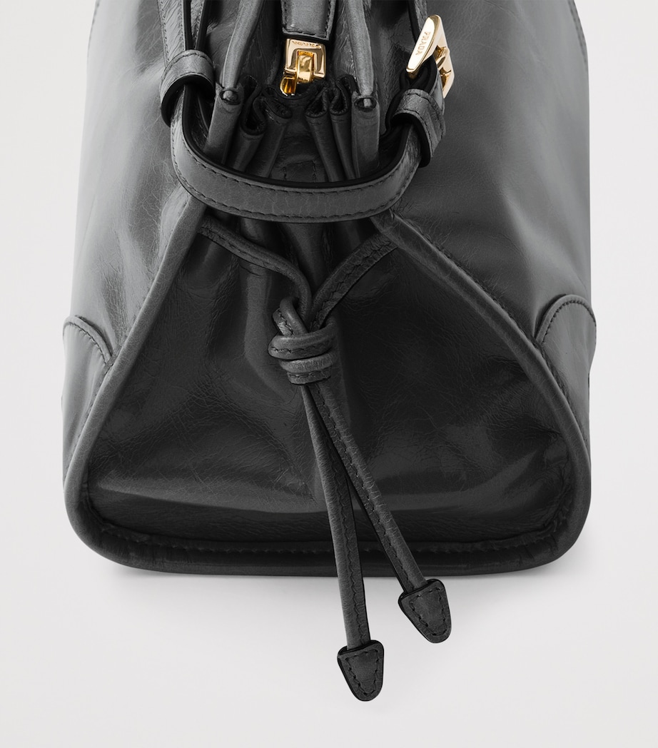 Prada Medium Leather Bonnie Shoulder Bag Black Image 8
