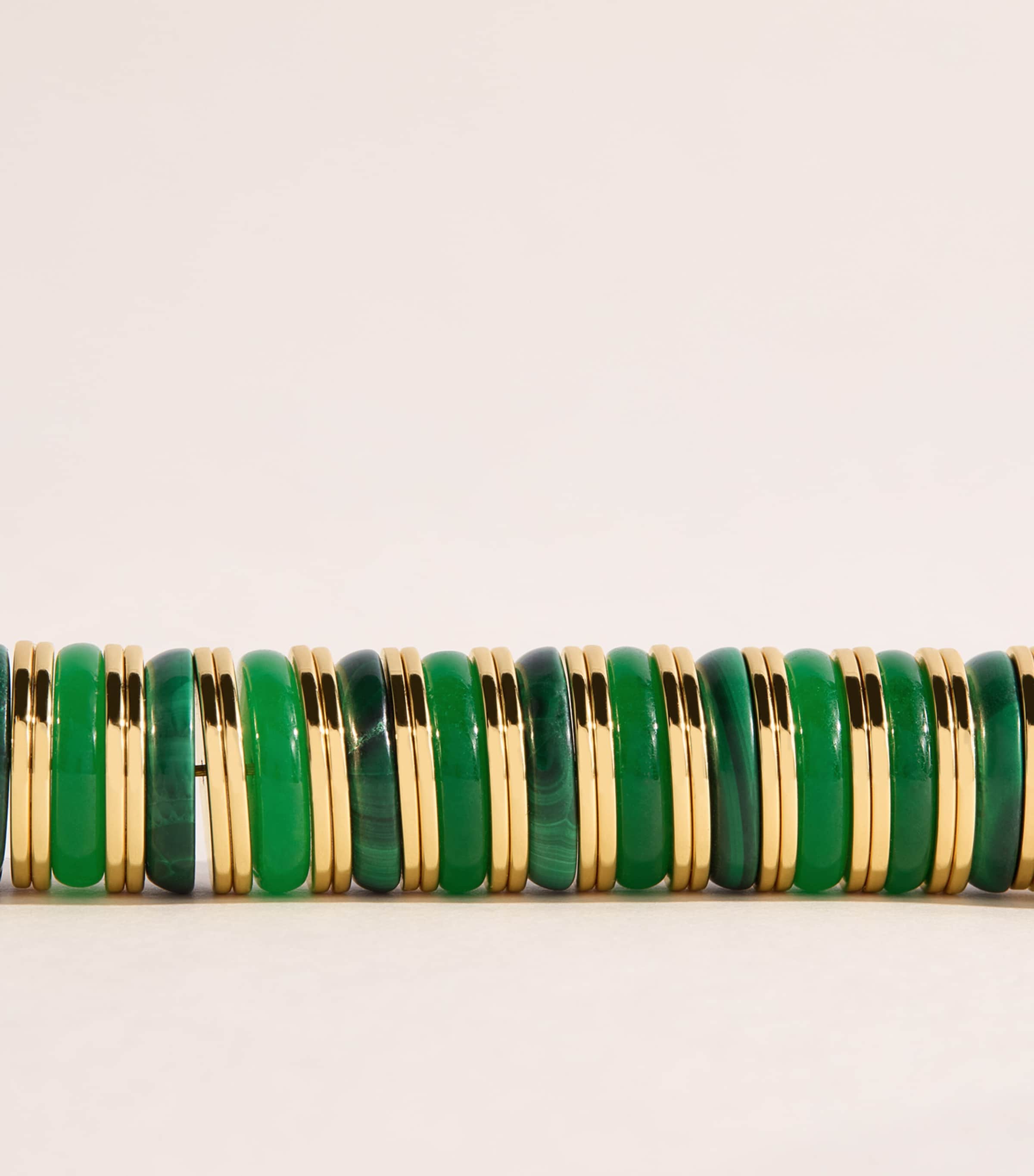 Eddie Borgo Gold-Plated Jade and Malachite Lenox Necklace Malachite/new Jade Image 4