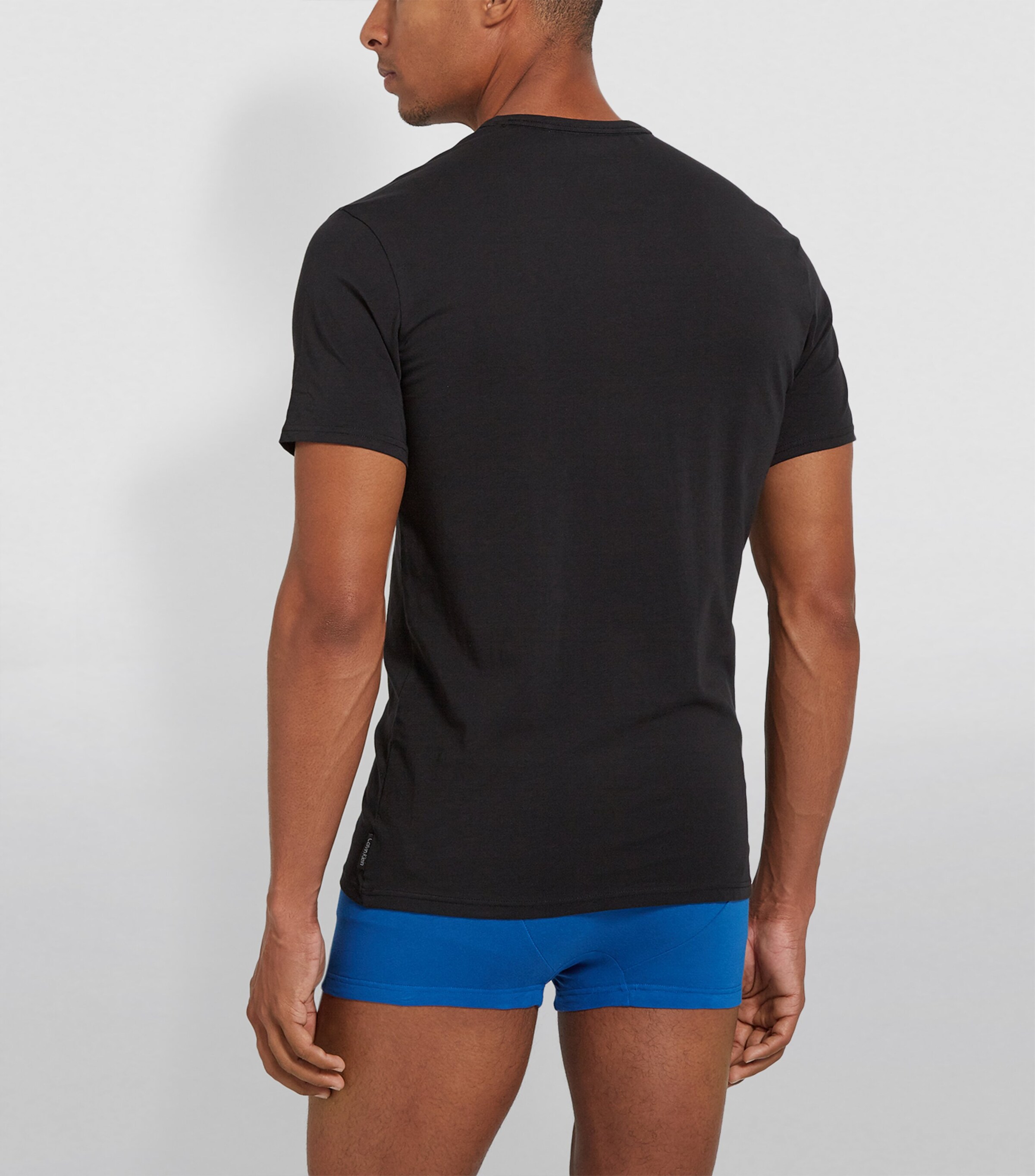 Calvin Klein Mens Modern Cotton T-Shirts (Pack of 2) Black Image 3