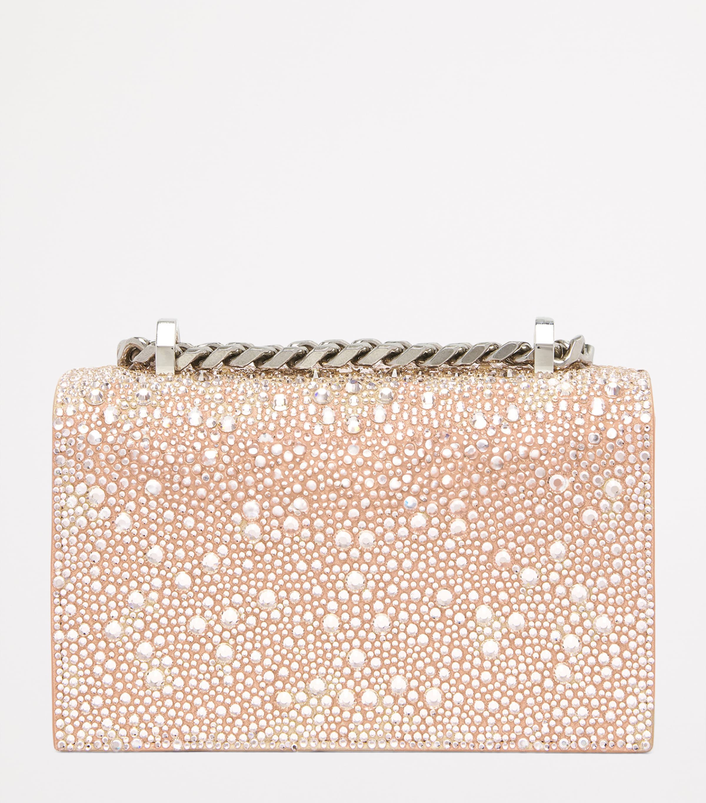 Mini Leather Jewelled Satchel 5000 Image 3