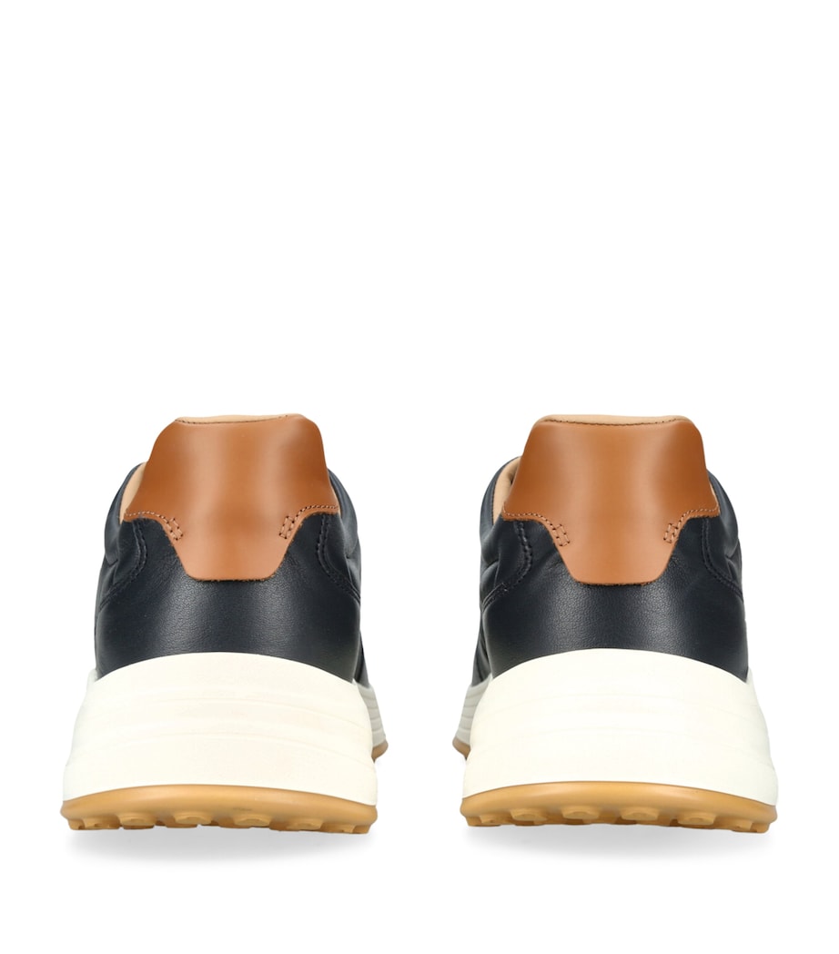 Leather Hyperlight Sneakers NAVY Image 2