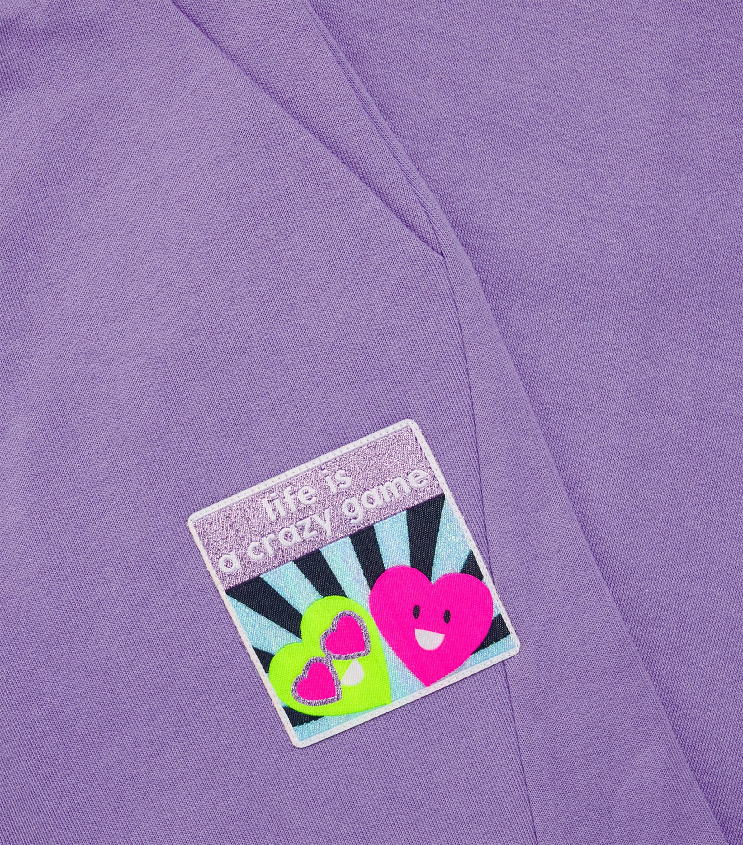 Billieblush Cotton-Blend Wide-Leg Sweatpants (2-12 Years) Purple Tulip Image 4