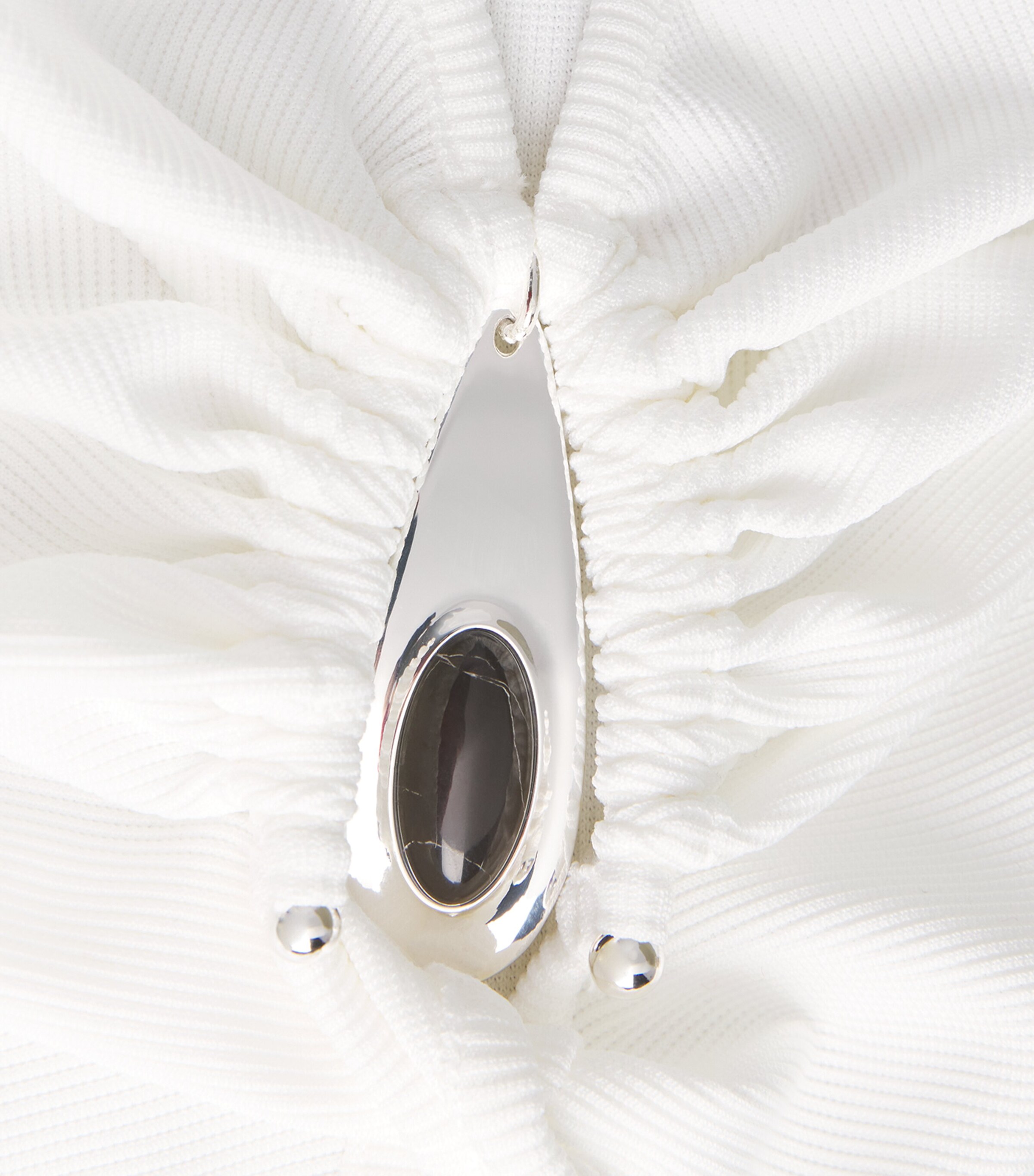 Stone Cut-Out Tank Top WHITE Image 5