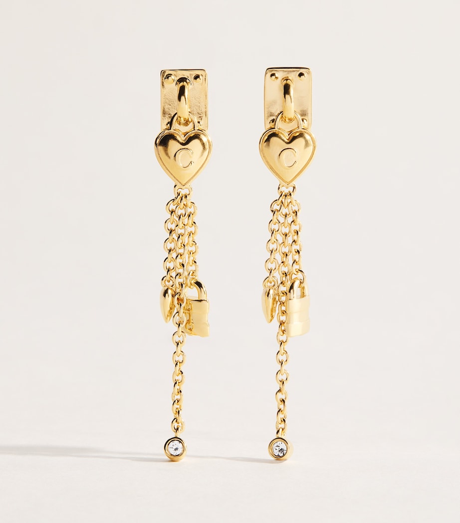 Chloé Mini Paddington Drop Earrings Vintage Gold Image 1