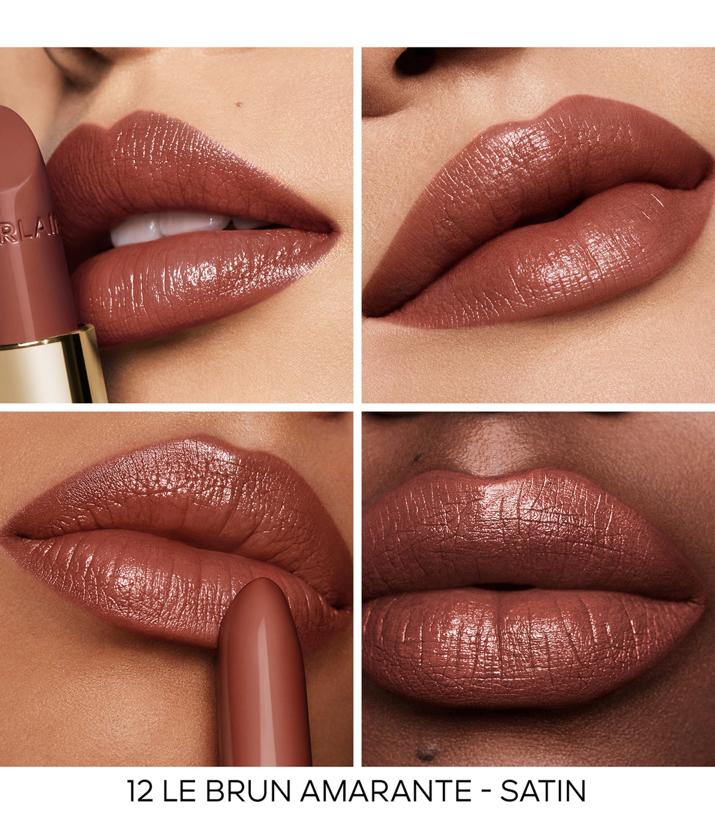 Rouge G Ultra-Care Satin Lipstick - Refill 12 BROWN Image 3