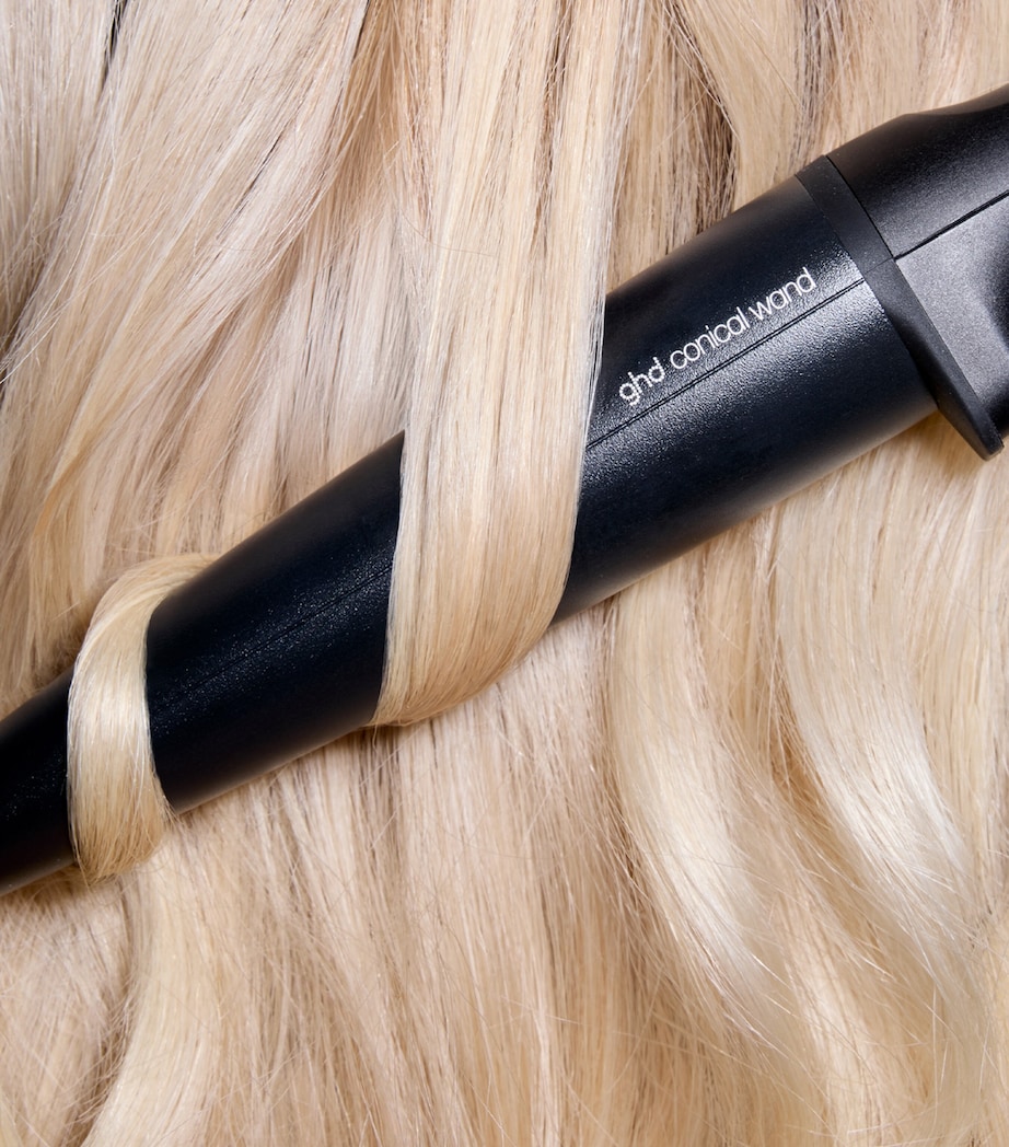 Chronos Curve Conical Wand Hair Curler (28-23mm) BLACK Image 5