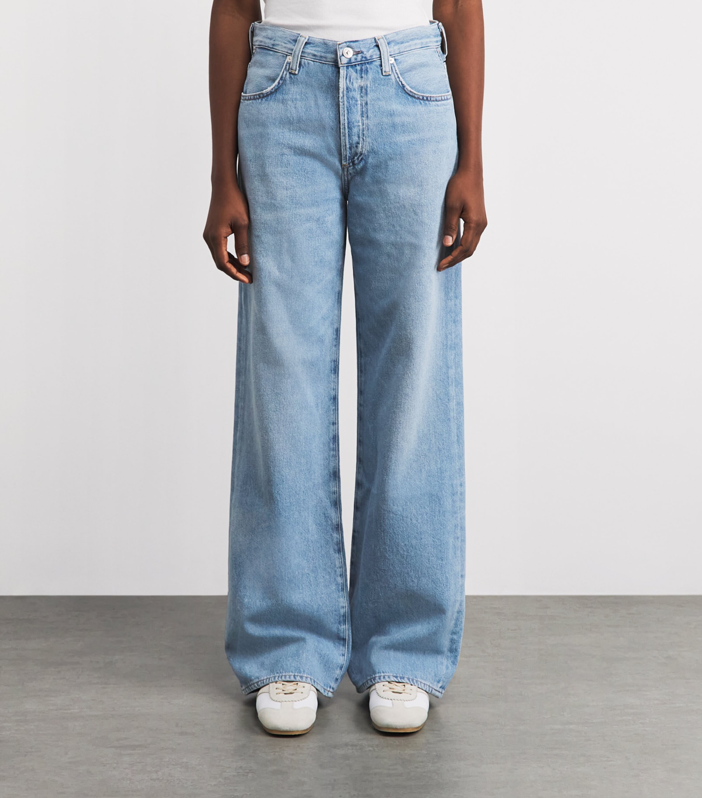 Citizens of Humanity Womens Annina Wide-Leg Jeans Ritual Lt Indigo Image 4