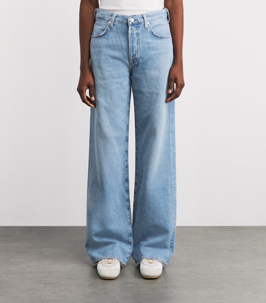 Citizens of Humanity Womens Annina Wide-Leg Jeans Ritual Lt Indigo Image 4