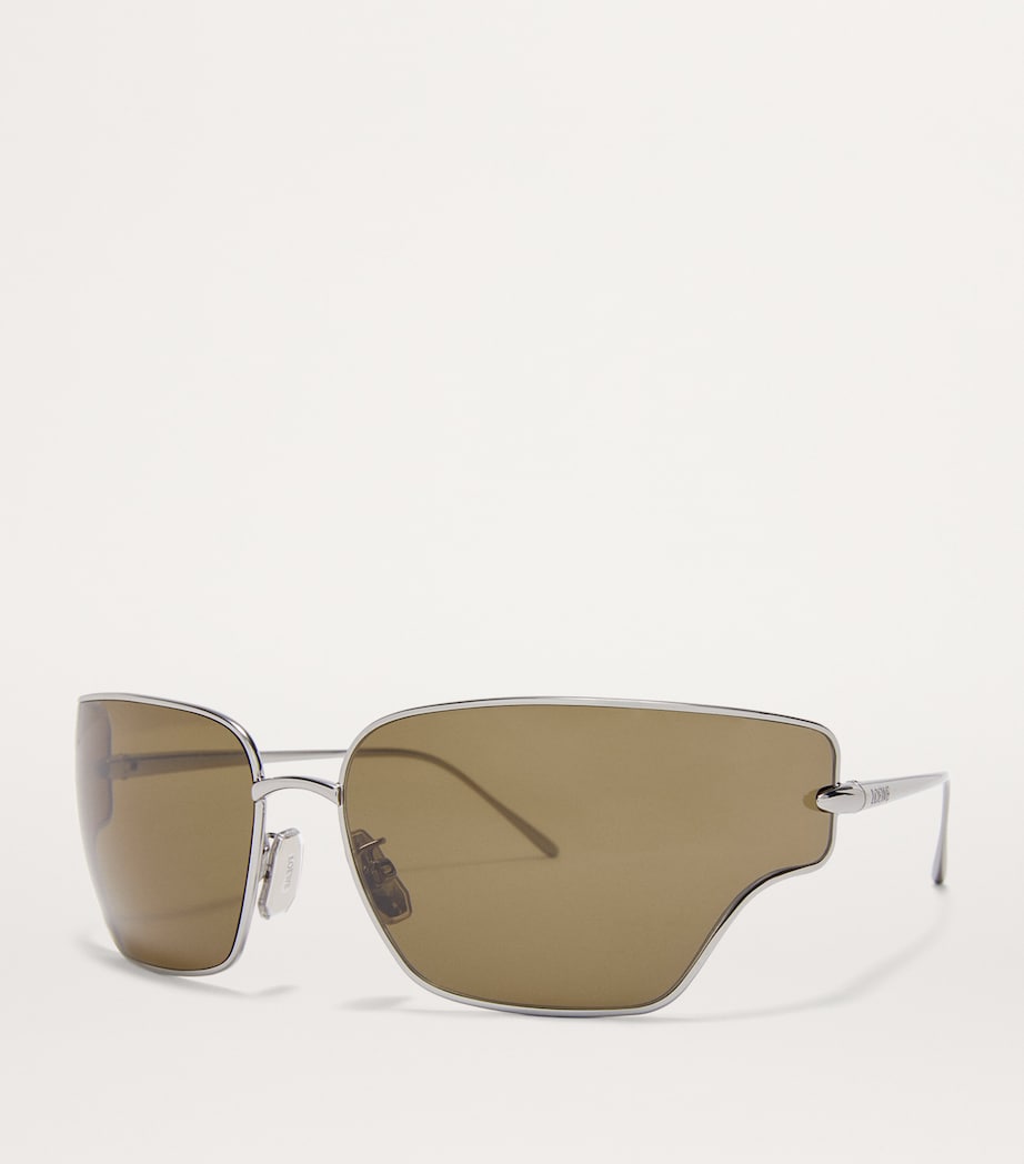 LOEWE Metal Arch Sunglasses Solid Khaki Green Image 2