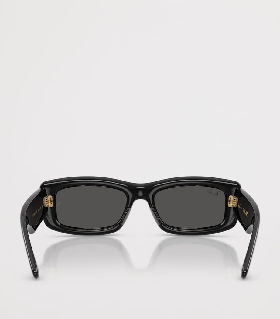 Ray-Ban Kiliane Puffer Rectangle Sunglasses Black Image 4