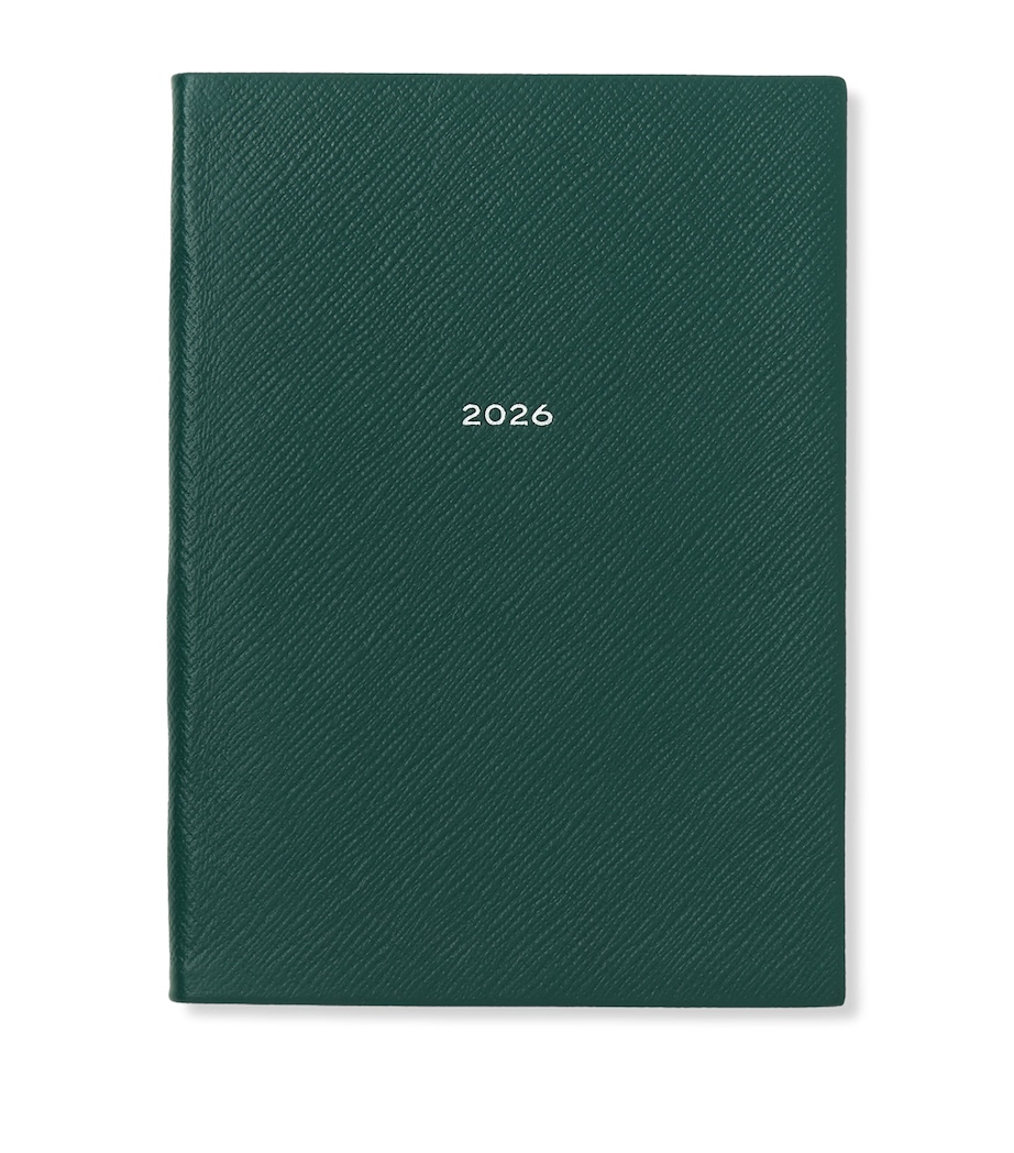 Leather Soho A5 2026 Diary FOREST GREEN Image 1