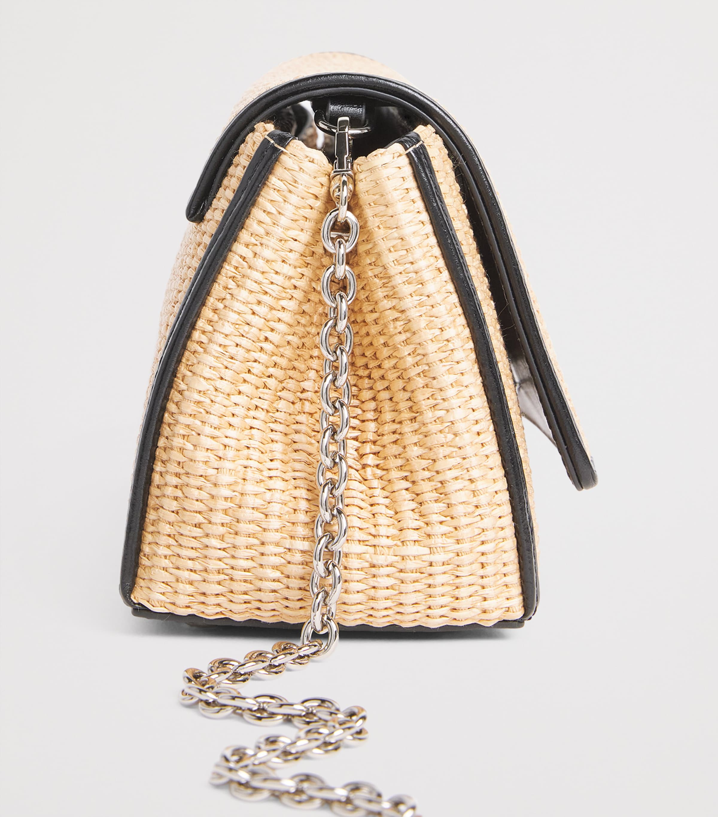 Vivienne Westwood Medium Raffia Hazel Shoulder Bag Natural Image 6