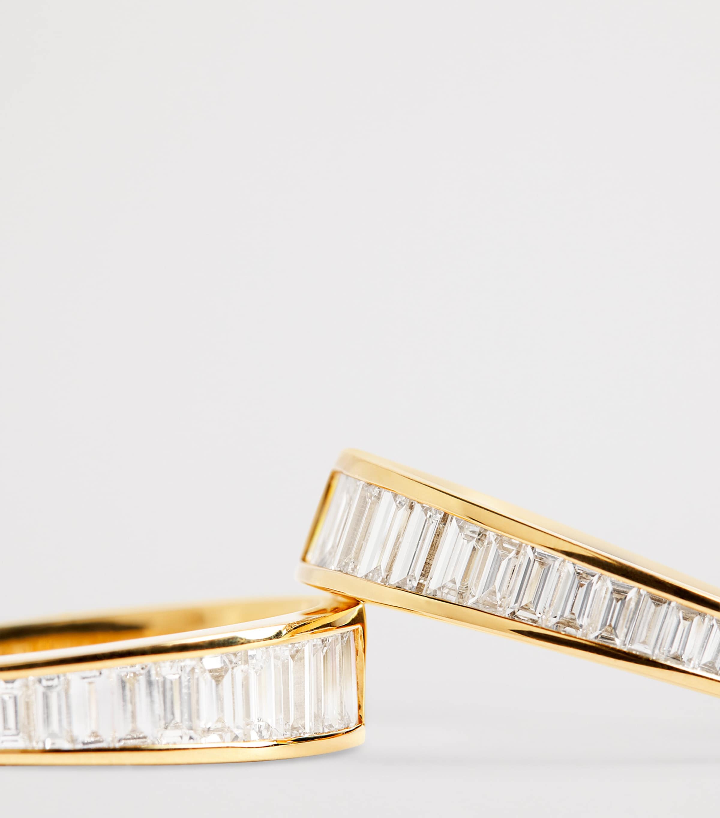 Yellow Gold and Diamond Meryl Hoop Earrings YELLOW GOLD Image 6