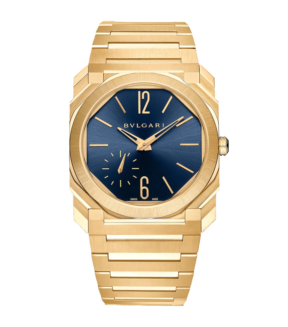 Yellow Gold Octo Finissimo Watch 40mm BLUE Image 1