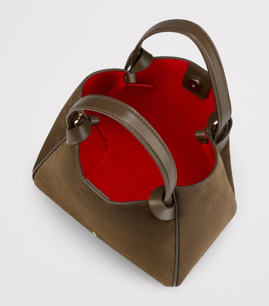 Christian Louboutin Bettina Tote Mini Suede Tote Bag Image 4