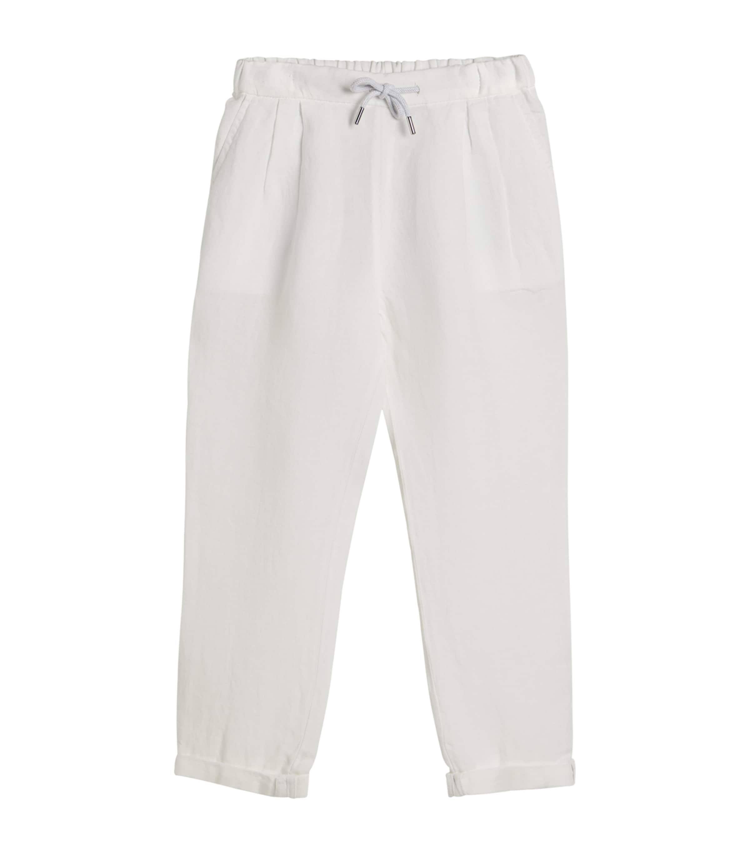 Brunello Cucinelli Garment-dyed Linen Trousers
