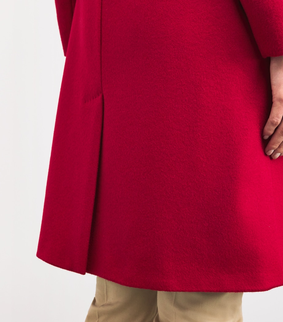 Cashmere Lunar New Year Overcoat RED Image 4