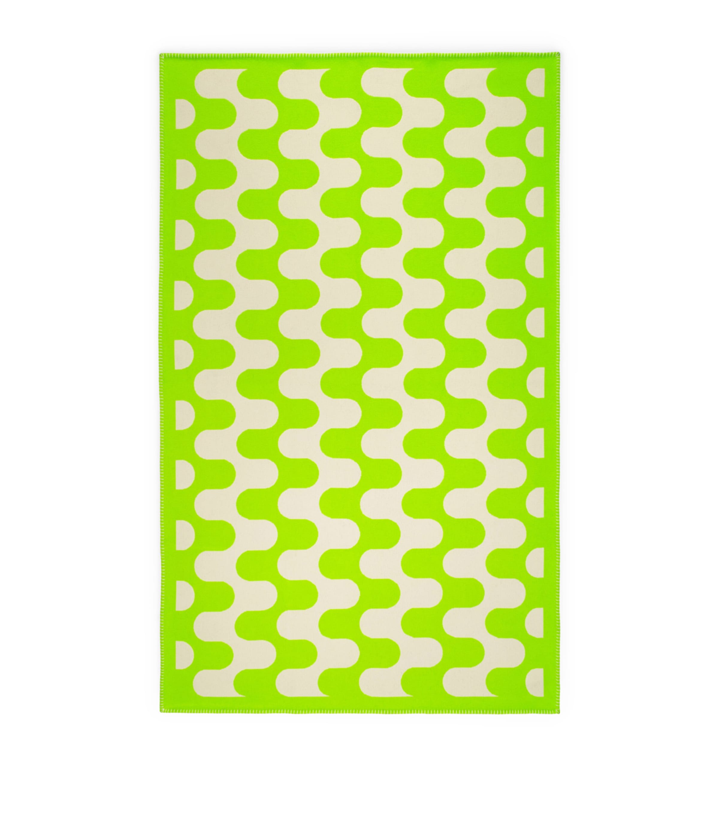 Frette Wool Modernism Throw In Green