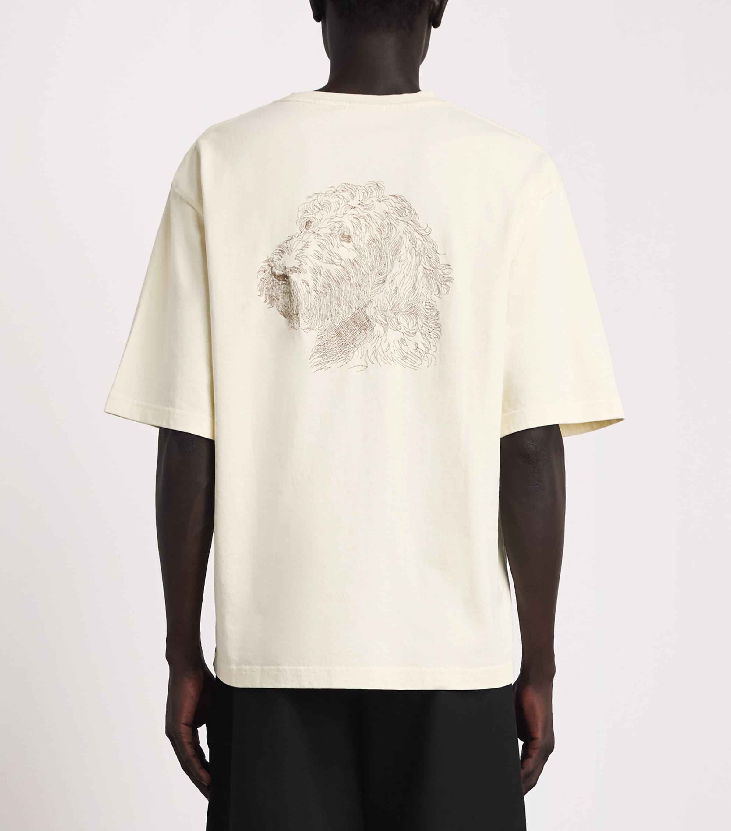 Jacquemus Mens Cotton The Rita T-Shirt Multi Beige Image 5