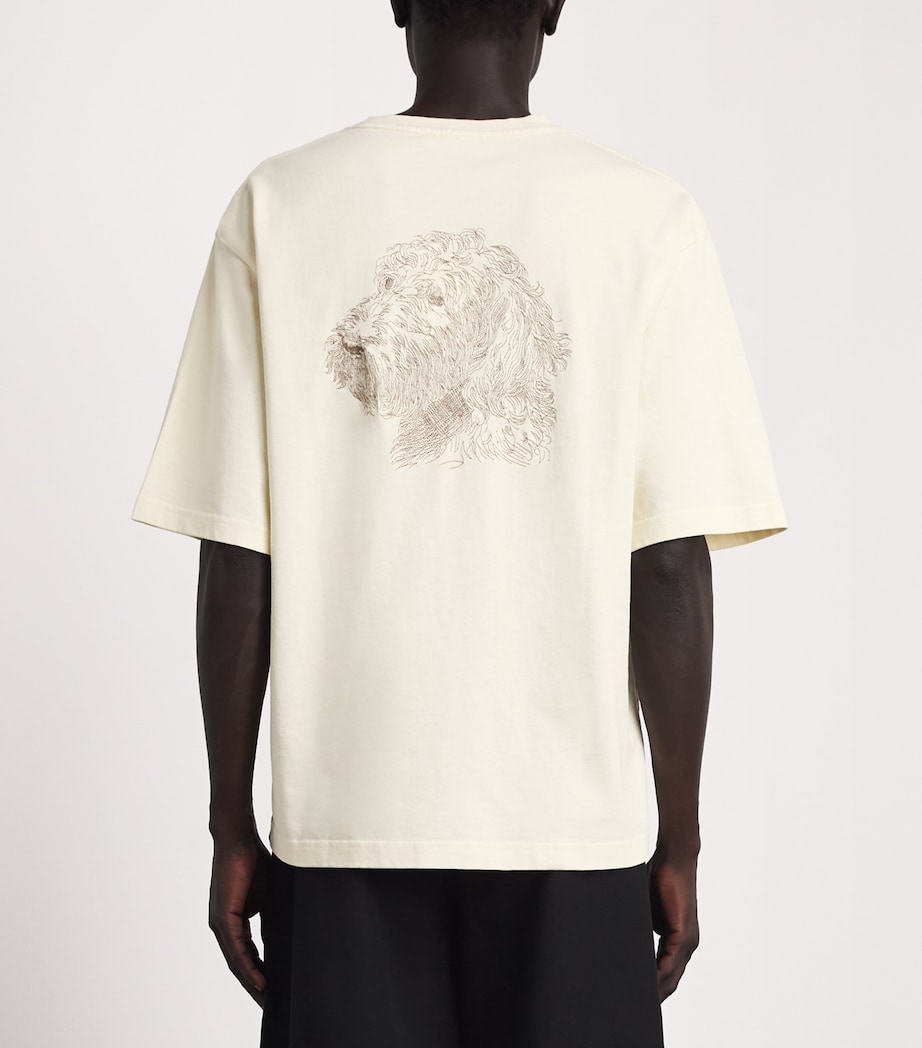 Jacquemus Mens Cotton The Rita T-Shirt Multi Beige Image 5