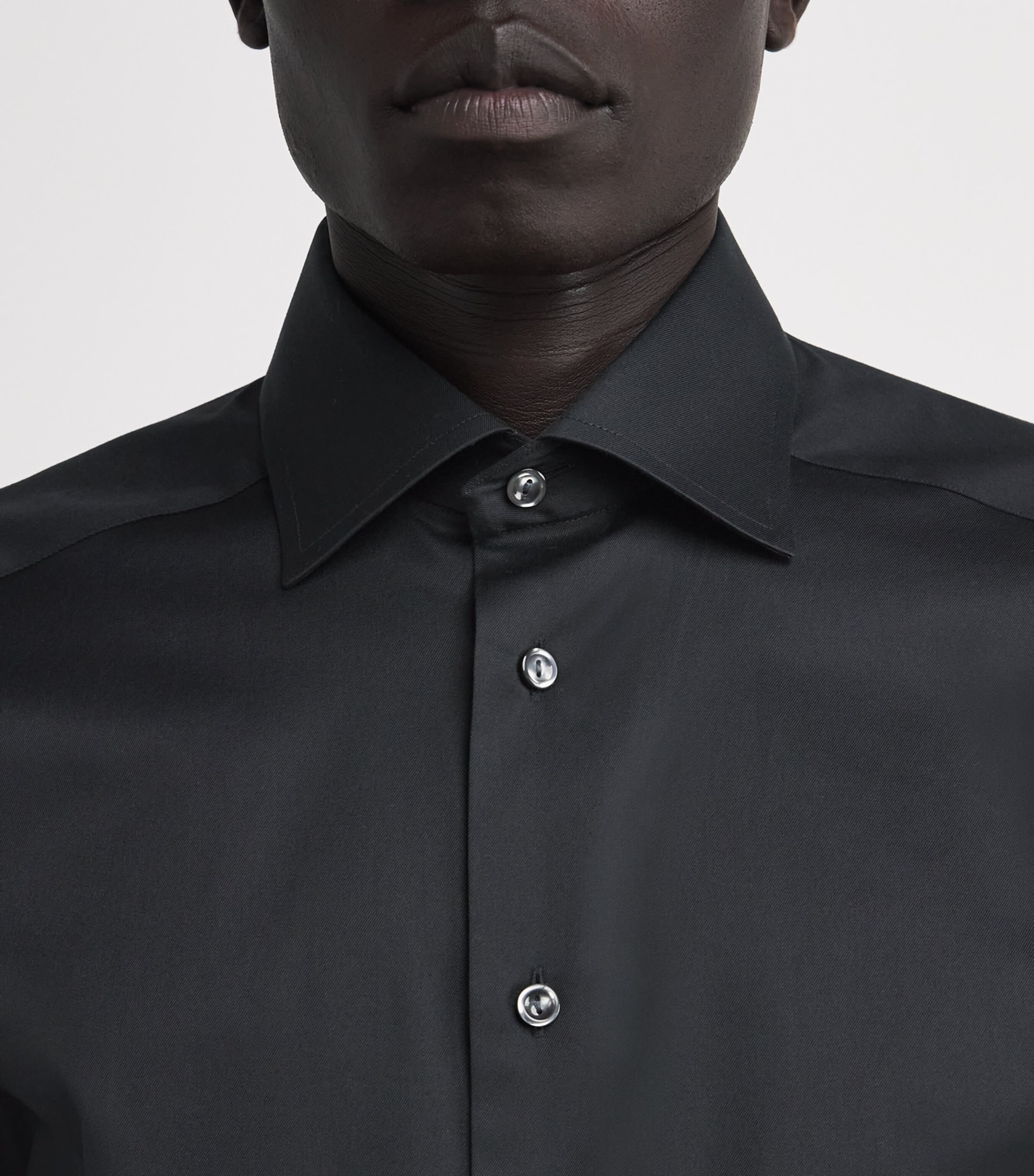 Slim-Fit Shirt 18 BLACK Image 6