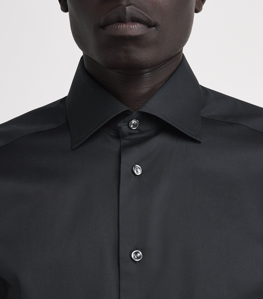 Slim-Fit Shirt 18 BLACK Image 6