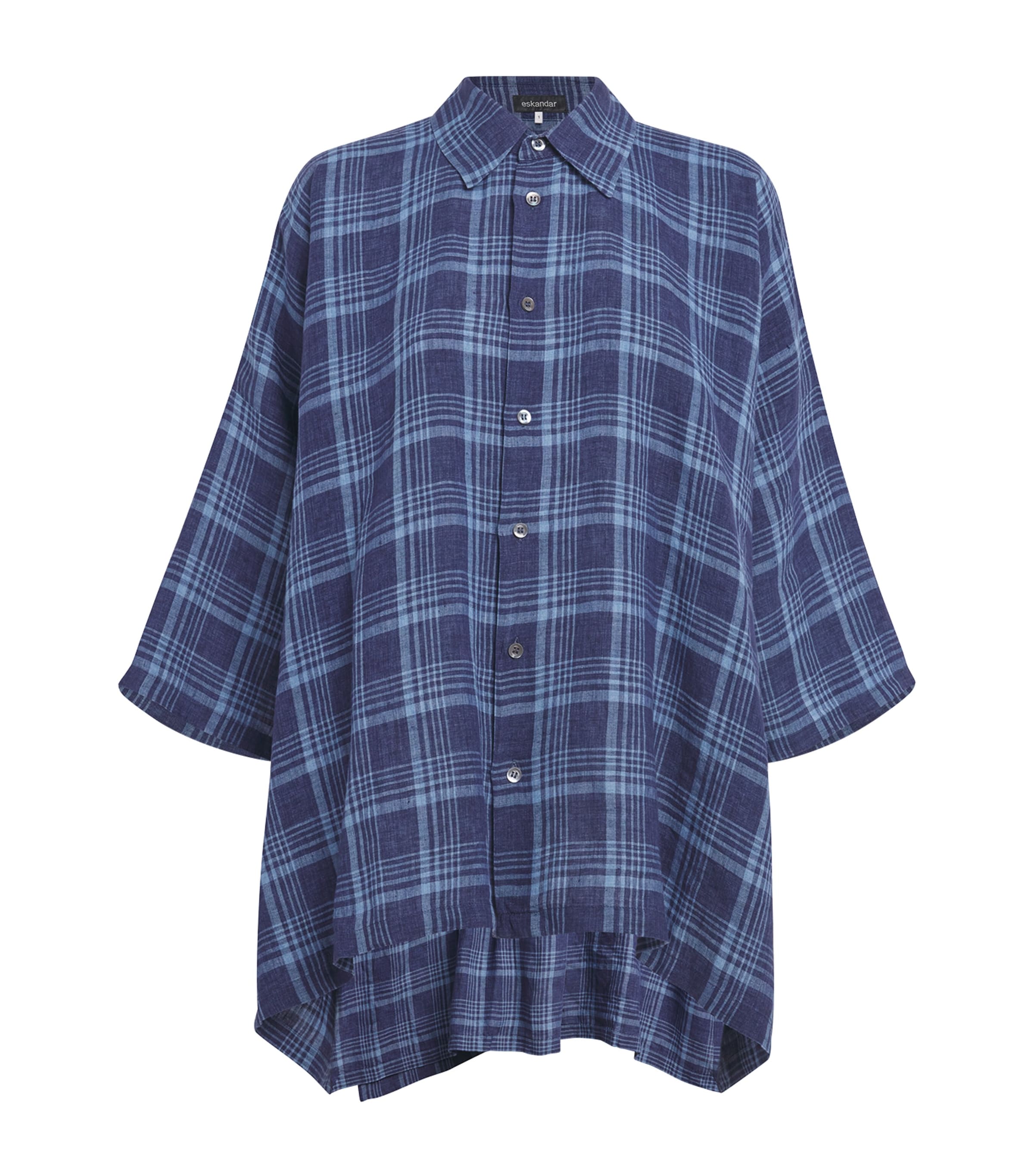 Eskandar Linen Check Shirt
