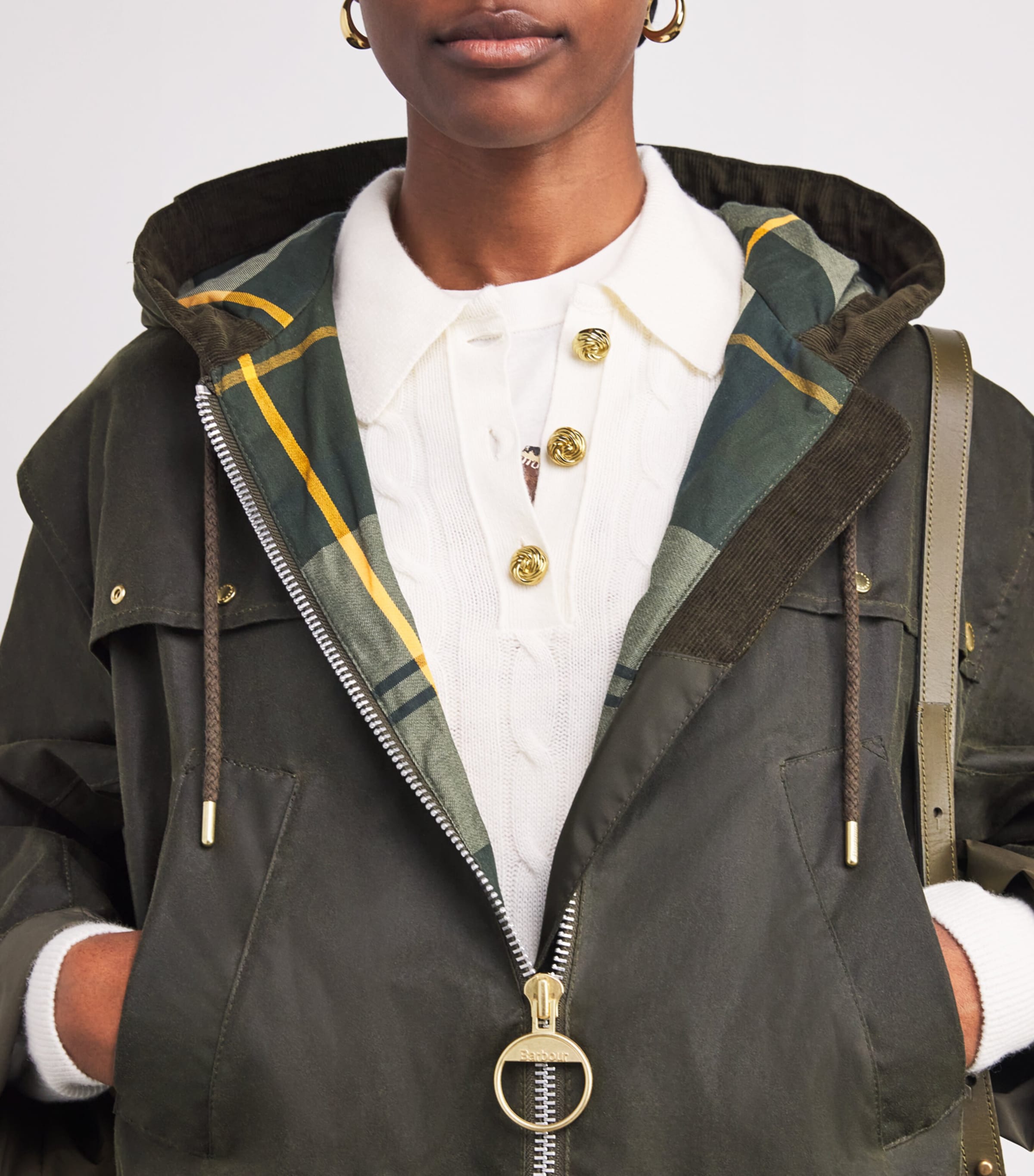 Waxed Aberford Jacket ARCHVE OLVE/ANC TRTN Image 6