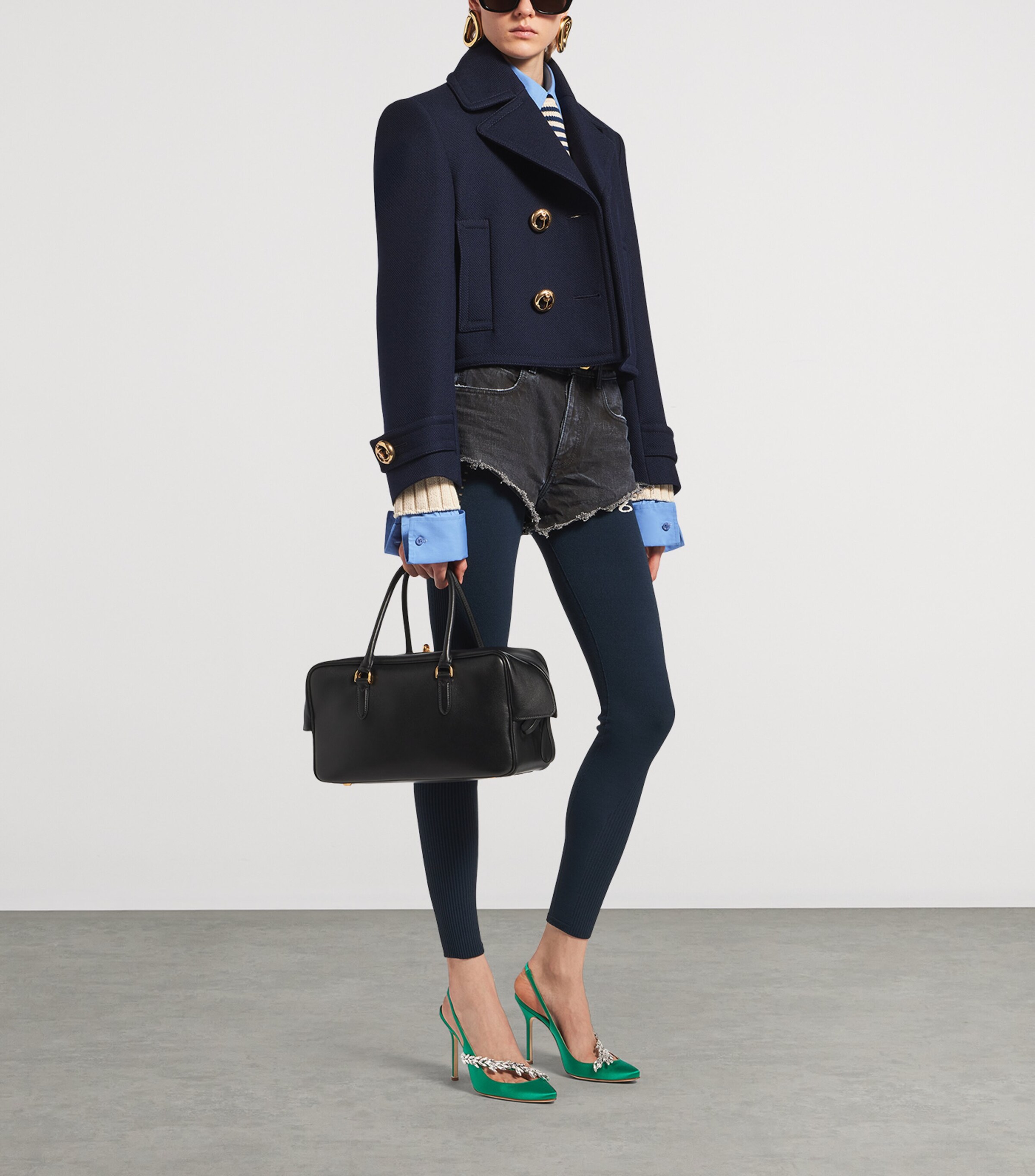 Balenciaga x Manolo Blahnik Embellished Slingback Heels 105 Image 2