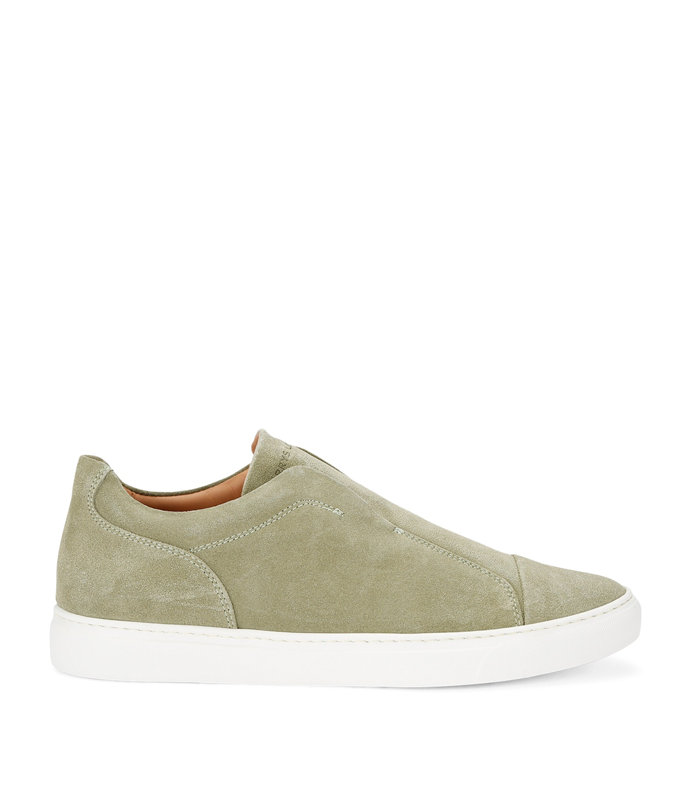 Harrys Of London Suede Aaron Slip-on Sneakers In White