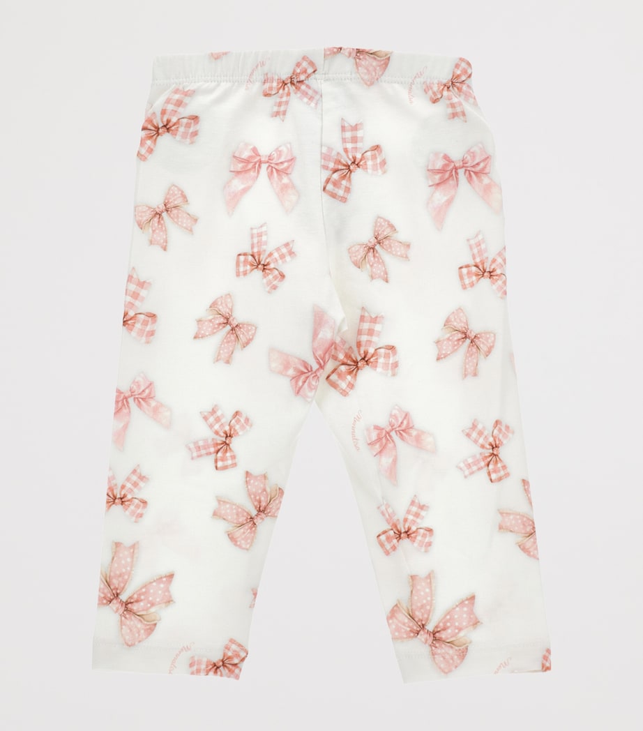 Bow-Print Leggings (3-36 Months) PANNA Image 2