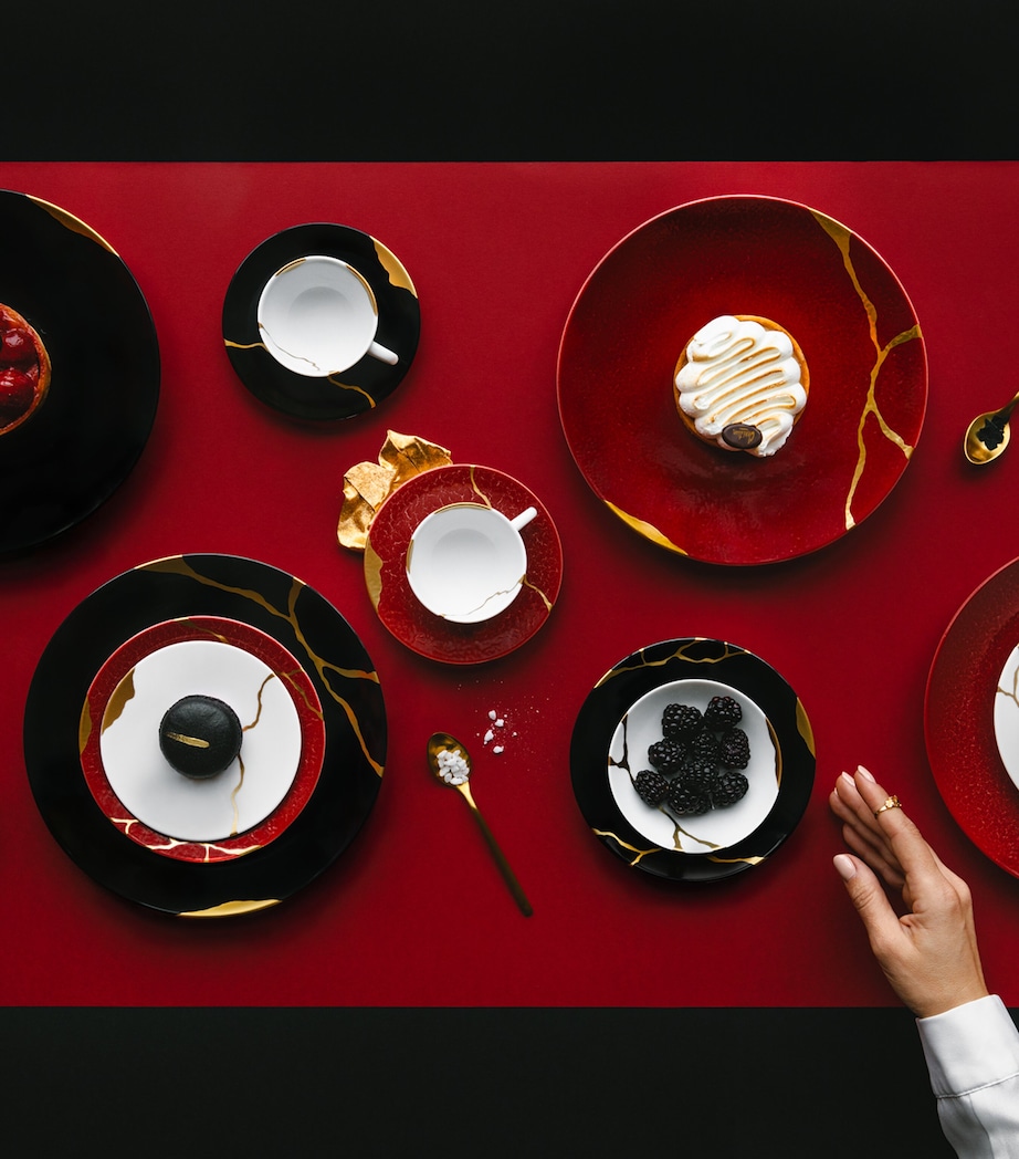 Kintsugi Rouge Empereur Dessert Plate (21cm) OR Image 4