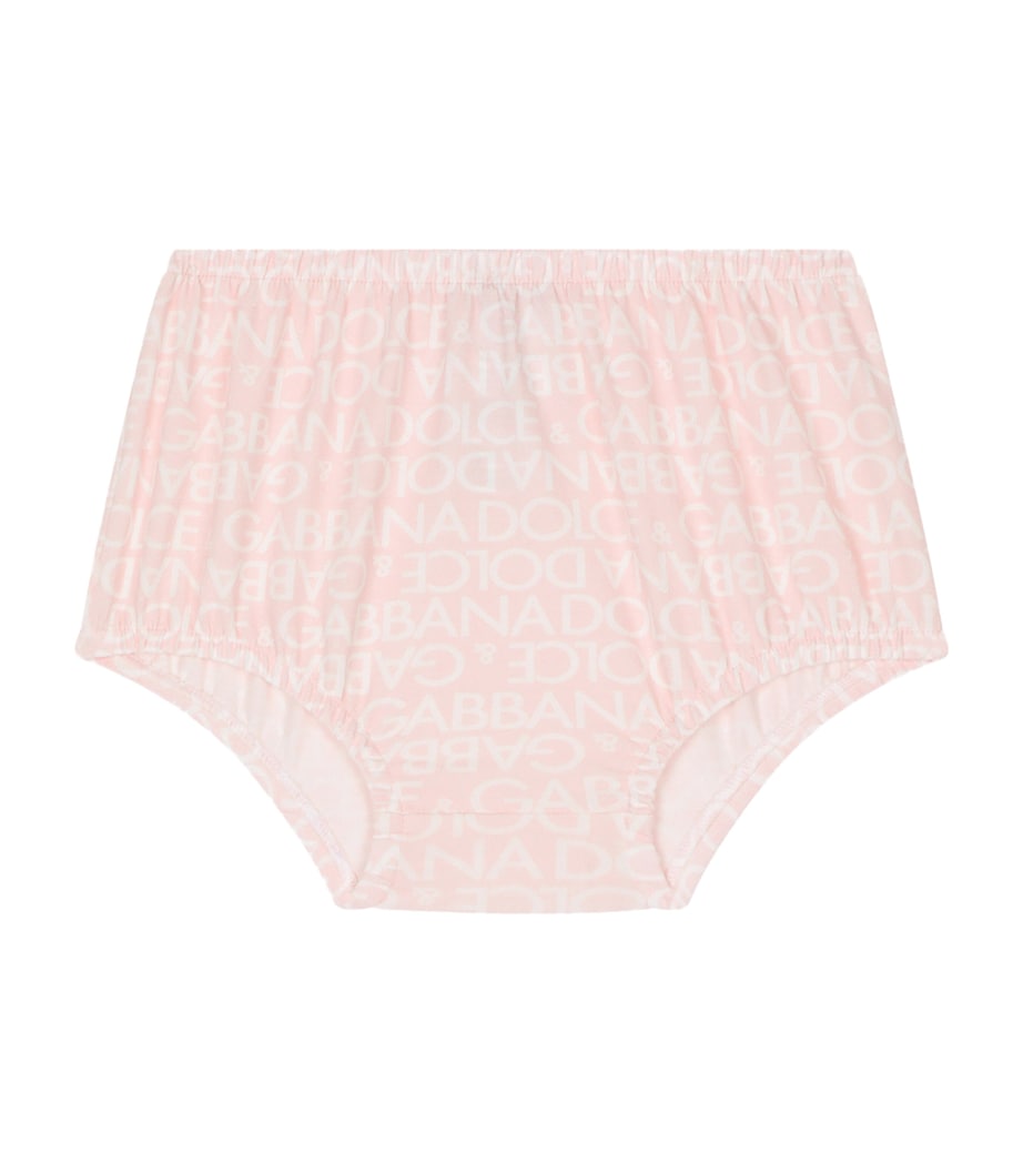 Logo Dress and Bloomers Set (3-30 Months) S9000-COMB Image 3