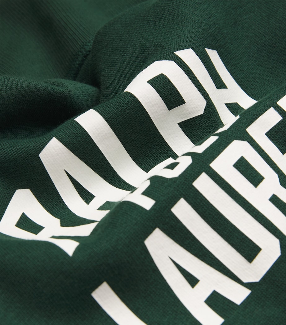 Cotton-Blend Quarter-Zip Logo Sweatshirt NORTHWEST PINE Image 5