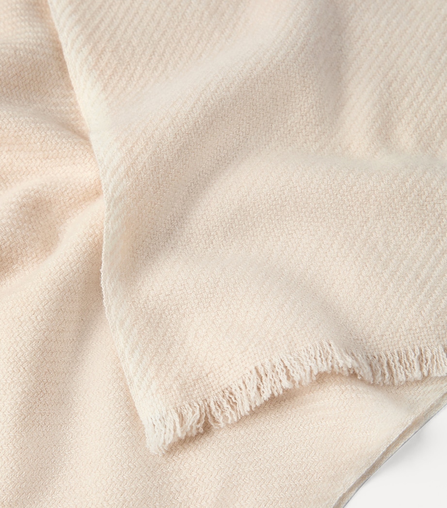 Brunello Cucinelli Cashmere Fringe-Trim Scarf Image 3