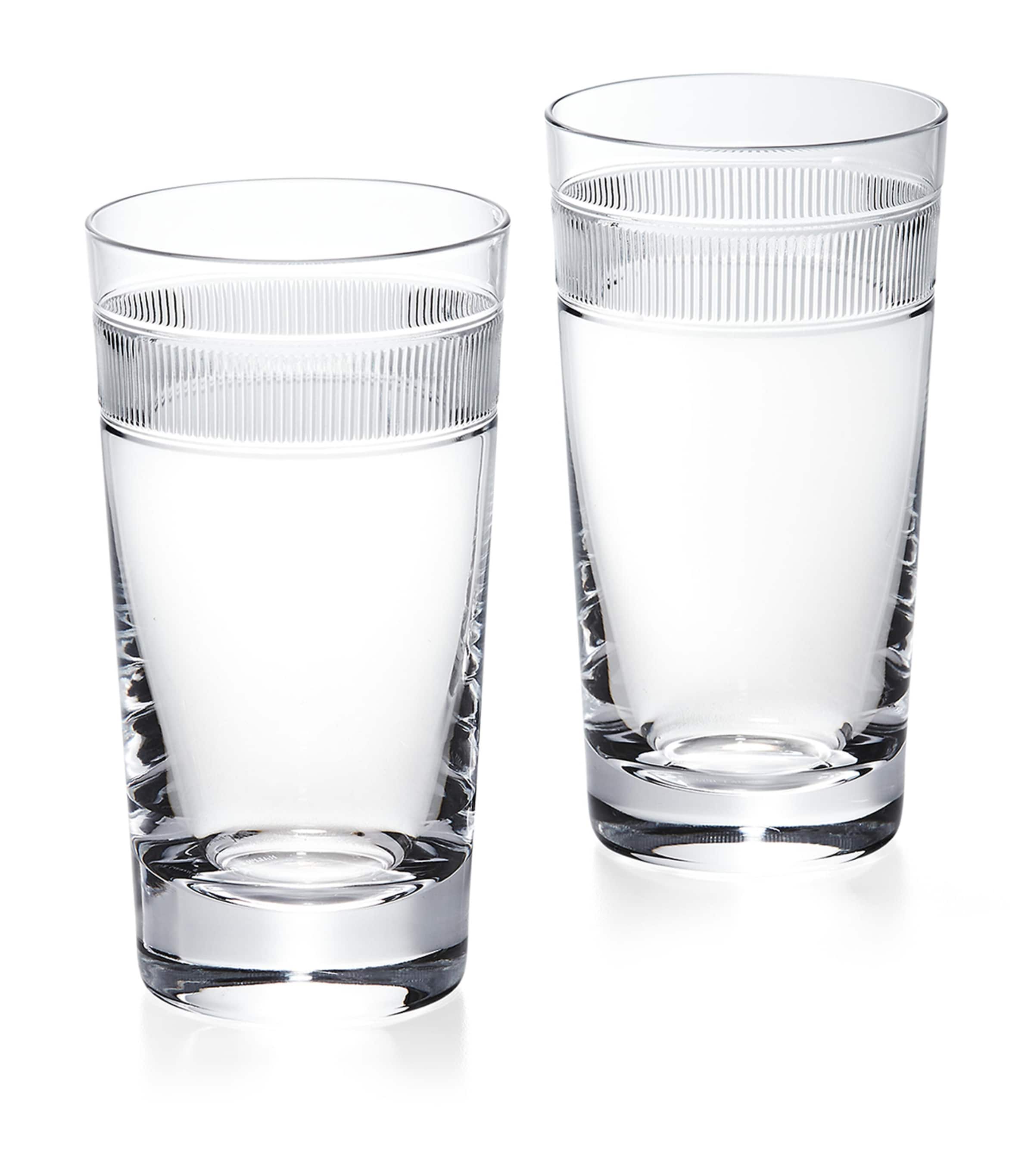 Polo Ralph Lauren Set Of 2 Langley Highball Glasses In Clear