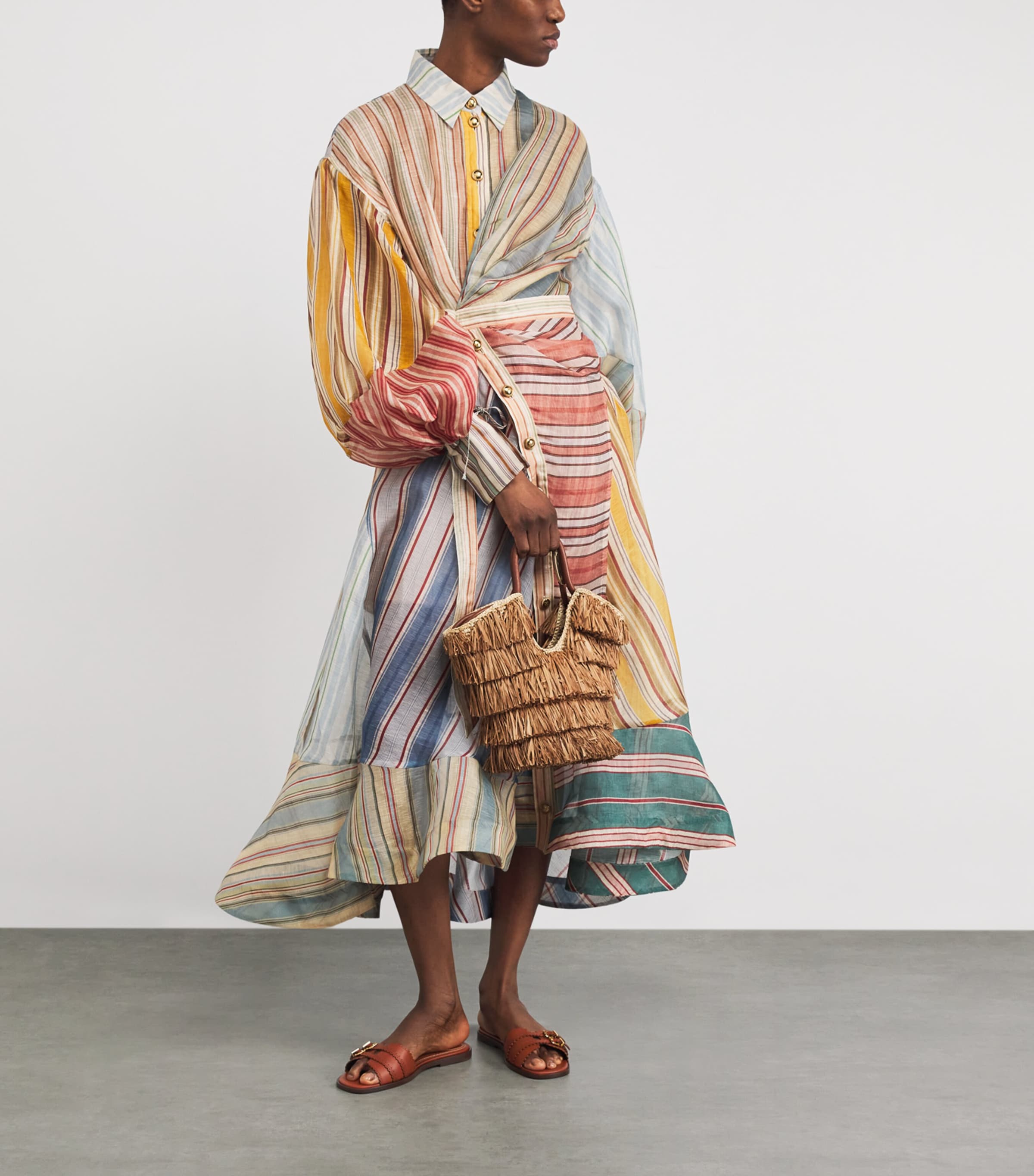 Leather Goldie Slides PECANPECN Image 6