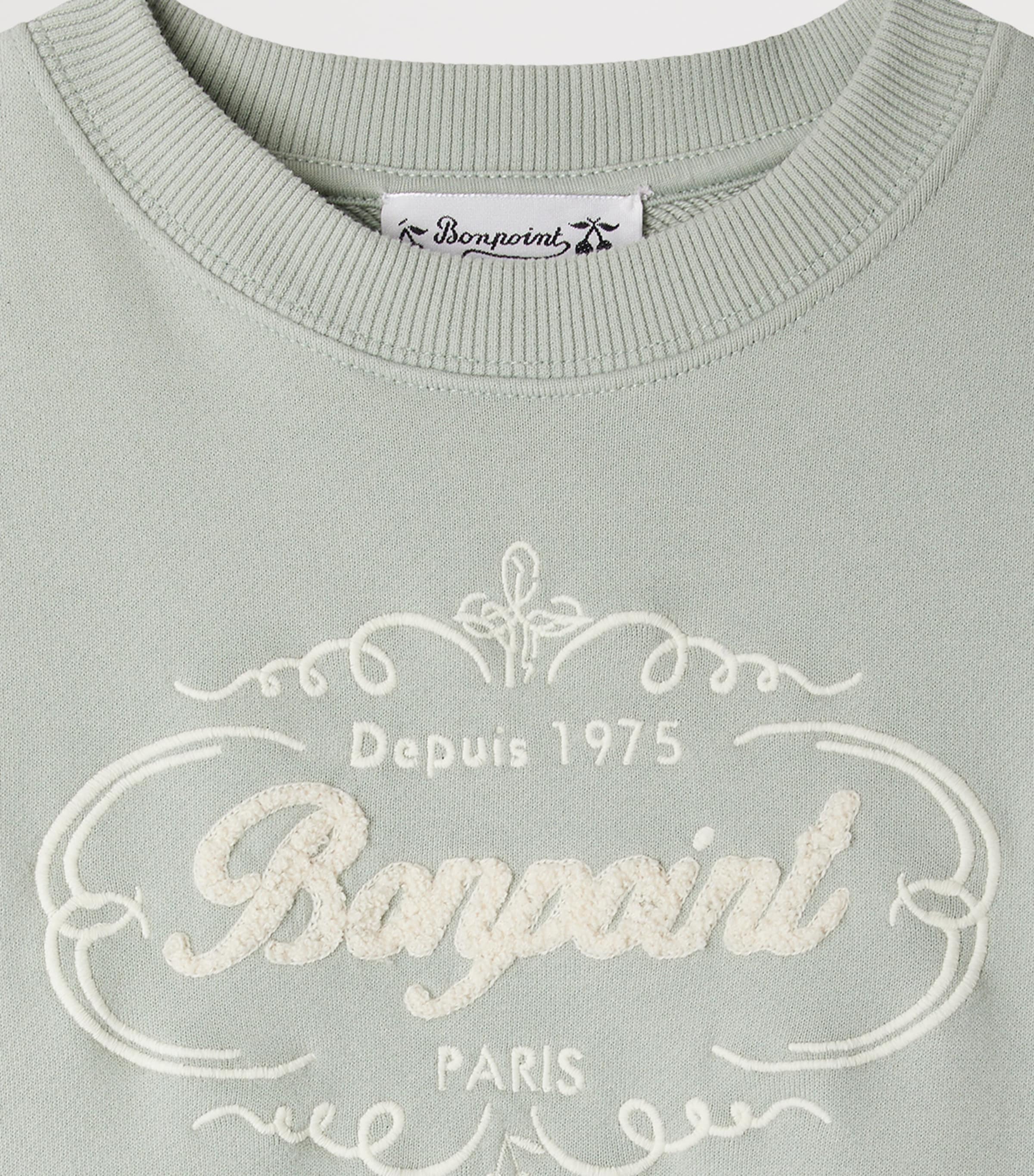 Cotton Tonino Sweatshirt (4-8 Years) UPB TOURTERELLE Image 3