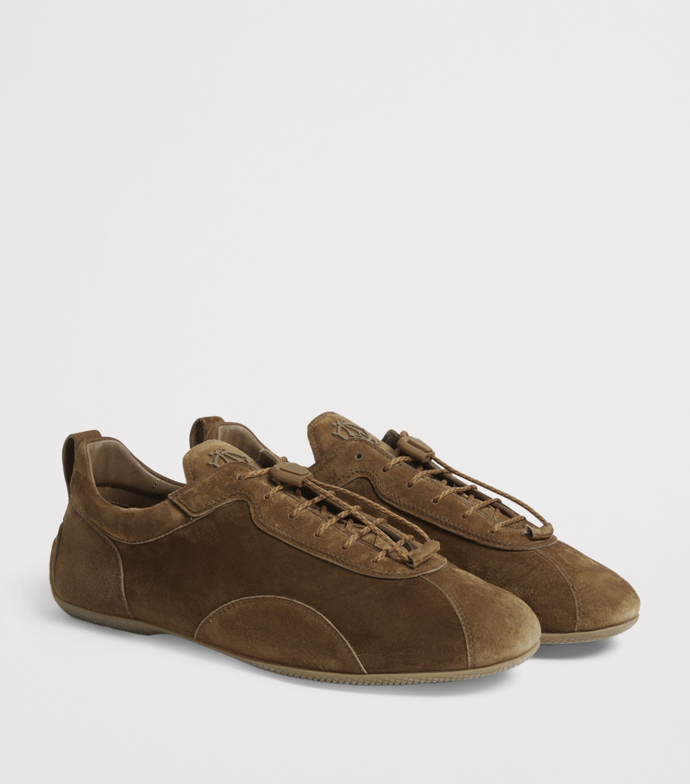 Suede Automotive Davies Sneakers 217GOLDEN BROWN Image 3