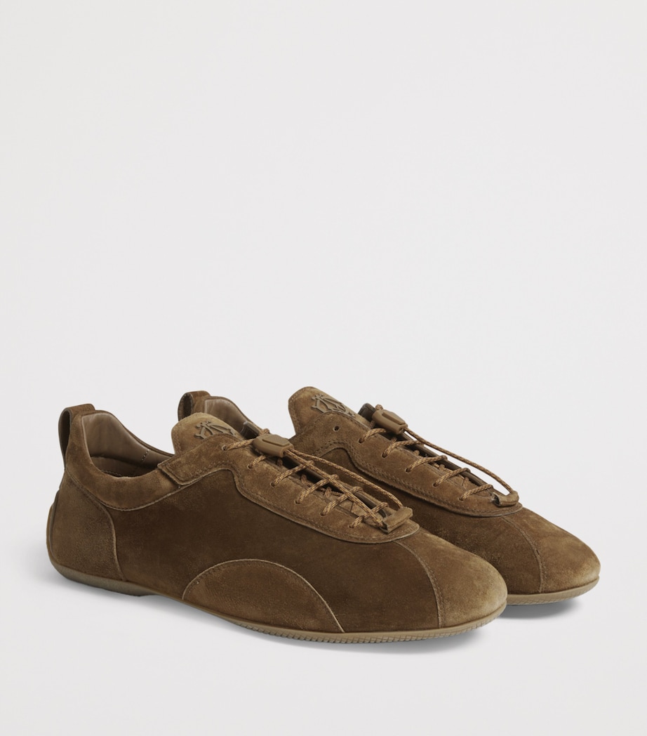 Suede Automotive Davies Sneakers 217GOLDEN BROWN Image 3