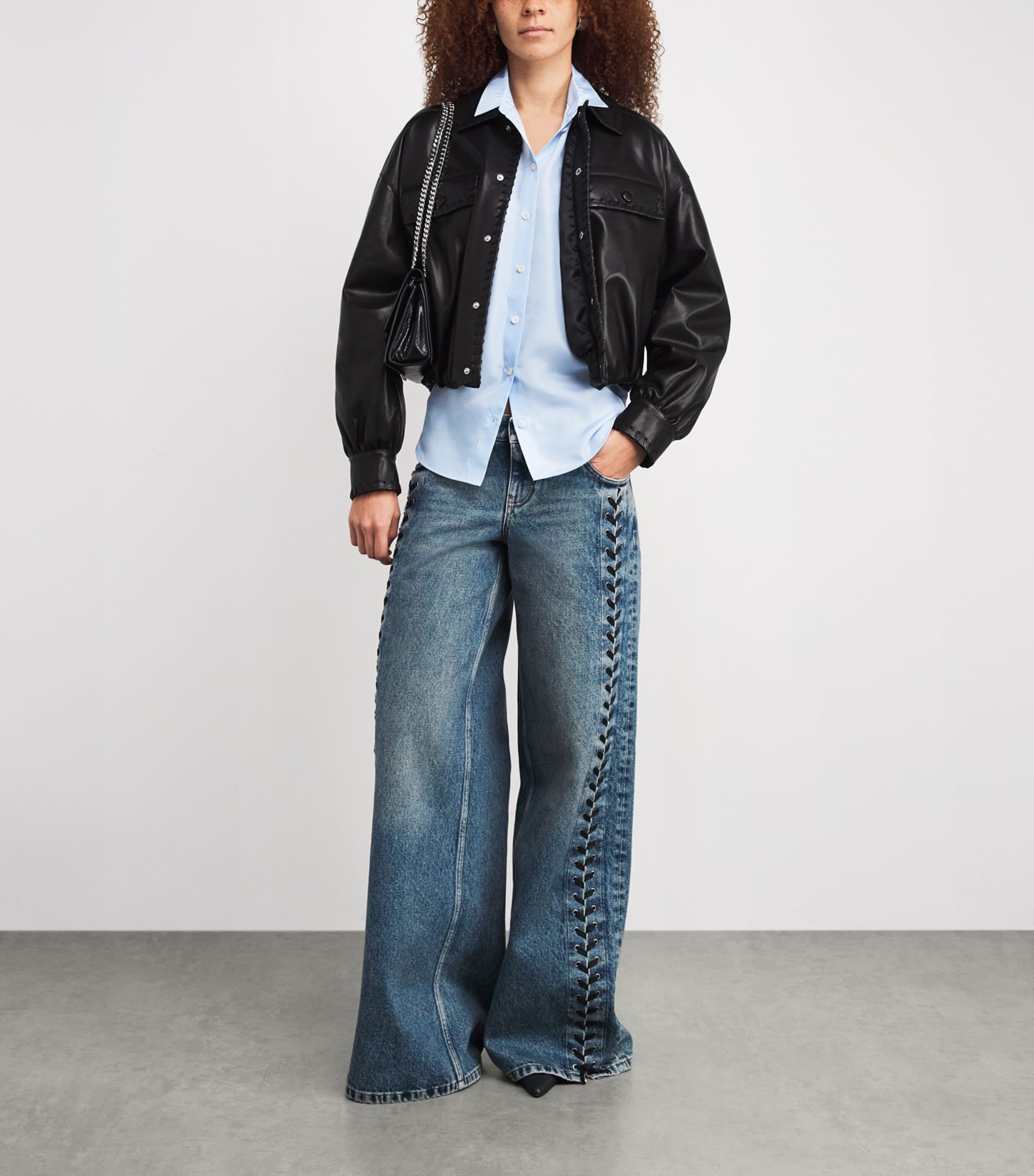 Silk Stripe Oxford Shirt OXFORD BLUE MULTI Image 2